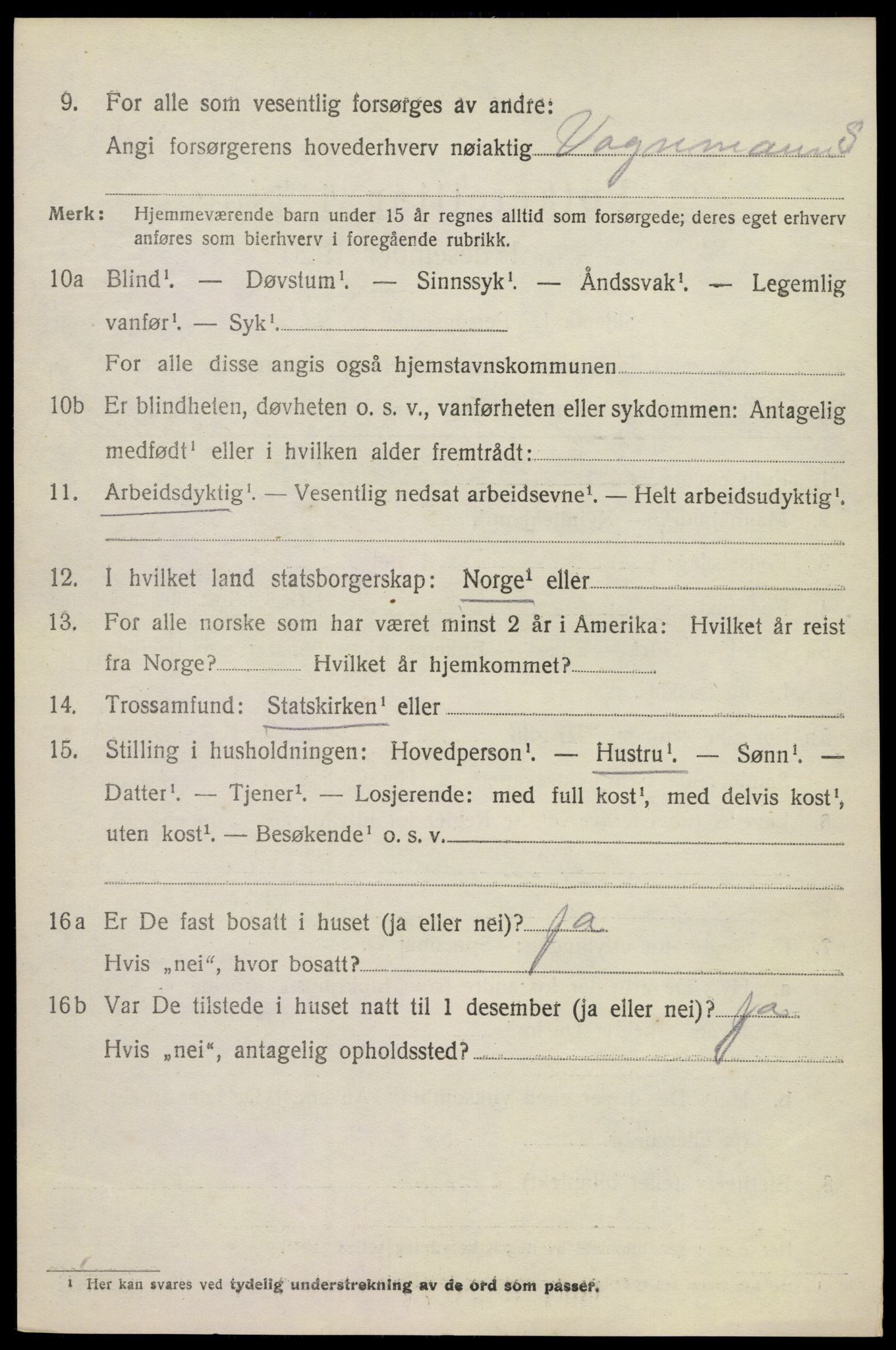 SAKO, Folketelling 1920 for 0725 Tjølling herred, 1920, s. 6354