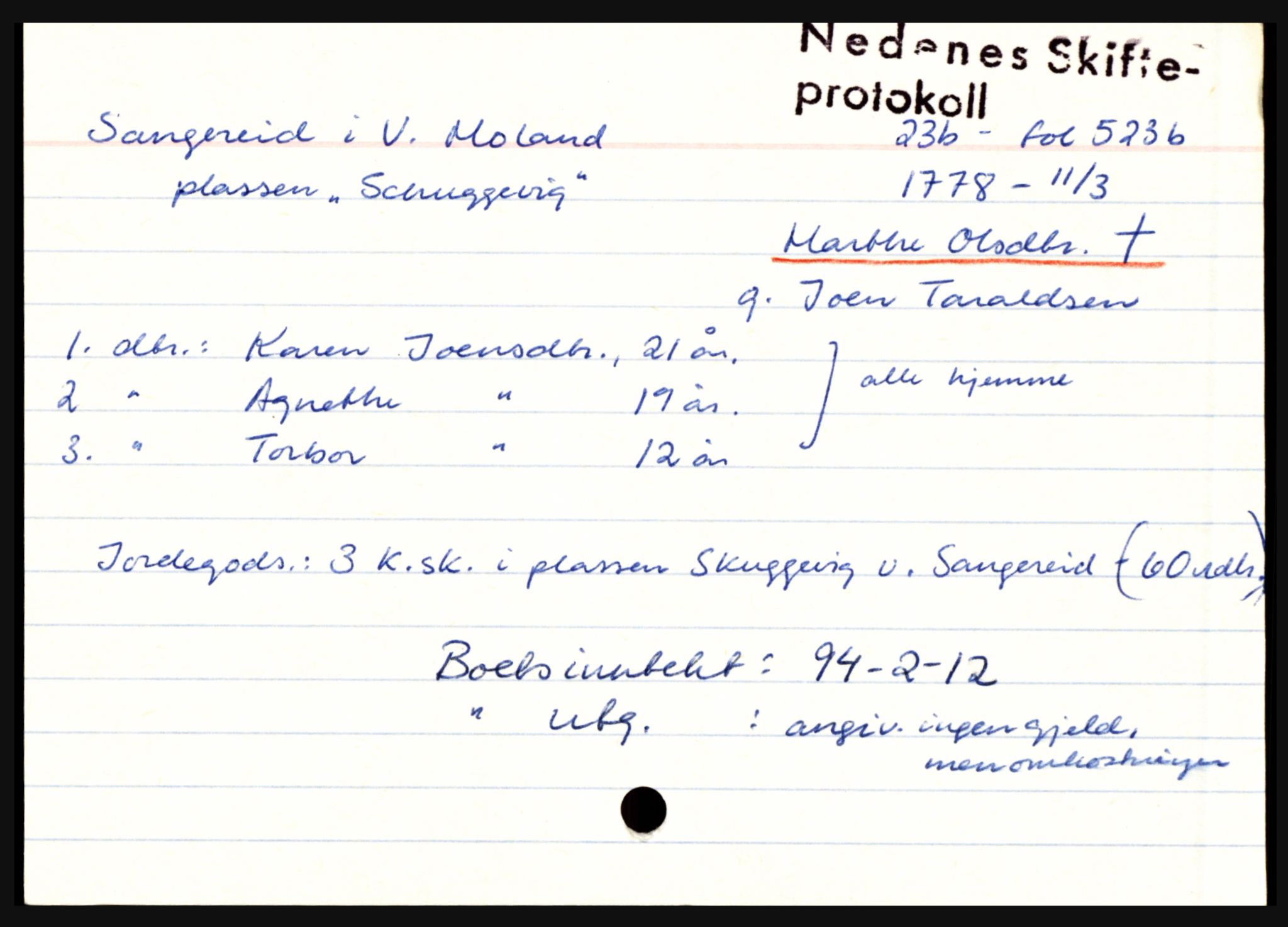 Nedenes sorenskriveri før 1824, AV/SAK-1221-0007/H, s. 26075