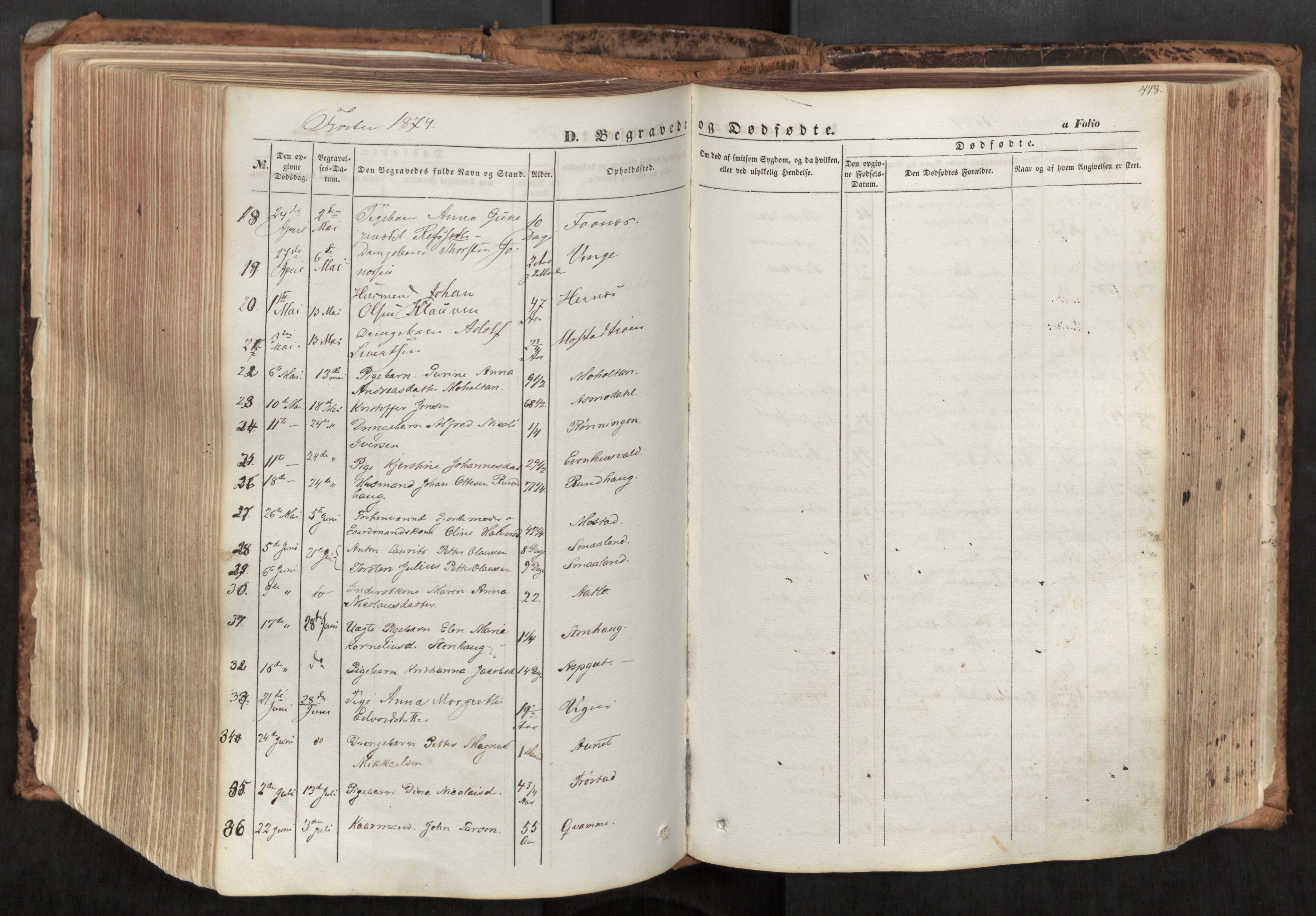 Ministerialprotokoller, klokkerbøker og fødselsregistre - Nord-Trøndelag, AV/SAT-A-1458/713/L0116: Ministerialbok nr. 713A07, 1850-1877, s. 478