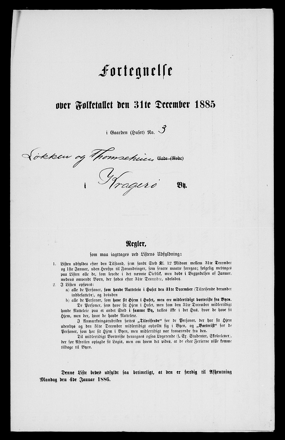 SAKO, Folketelling 1885 for 0801 Kragerø kjøpstad, 1885, s. 659