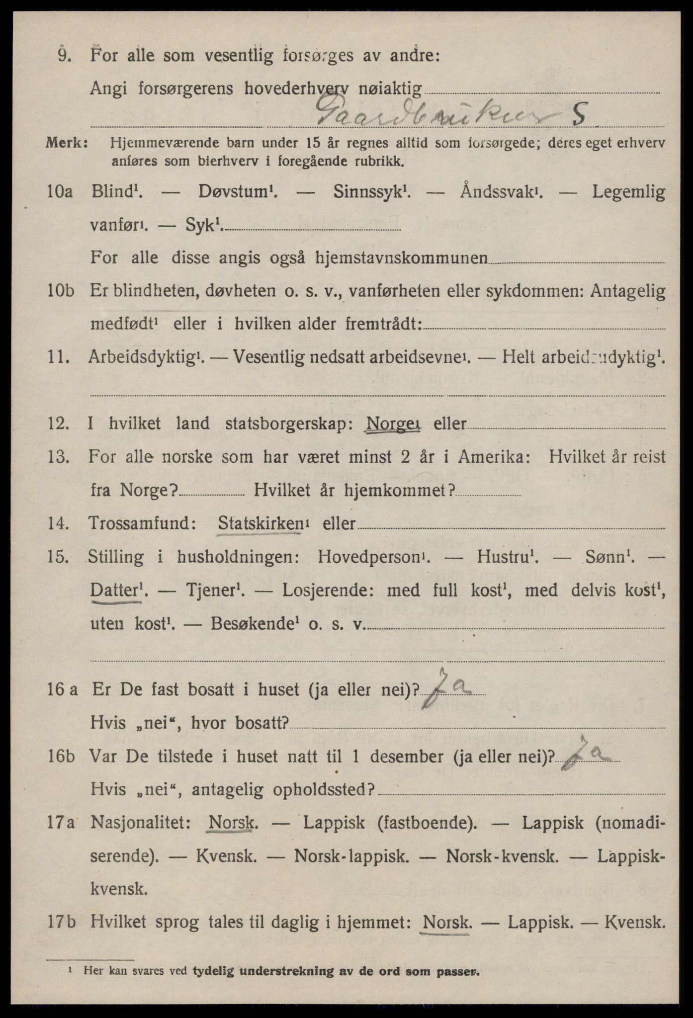 SAT, Folketelling 1920 for 1663 Malvik herred, 1920, s. 2579