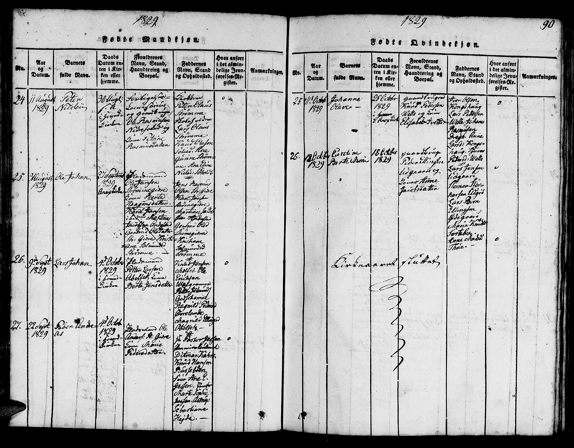 Ministerialprotokoller, klokkerbøker og fødselsregistre - Møre og Romsdal, AV/SAT-A-1454/522/L0322: Klokkerbok nr. 522C01, 1816-1830, s. 90