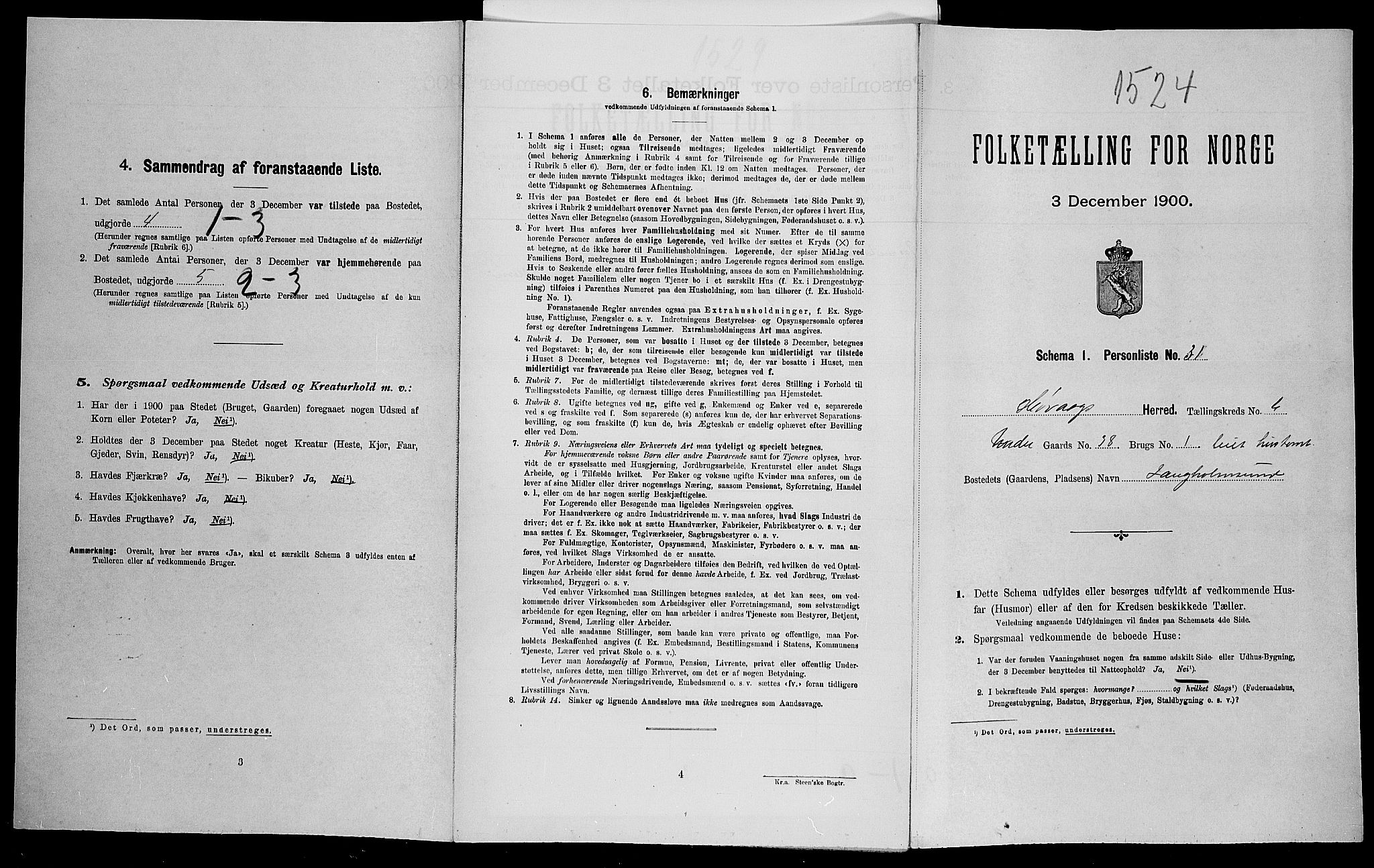 SAK, Folketelling 1900 for 0927 Høvåg herred, 1900, s. 665