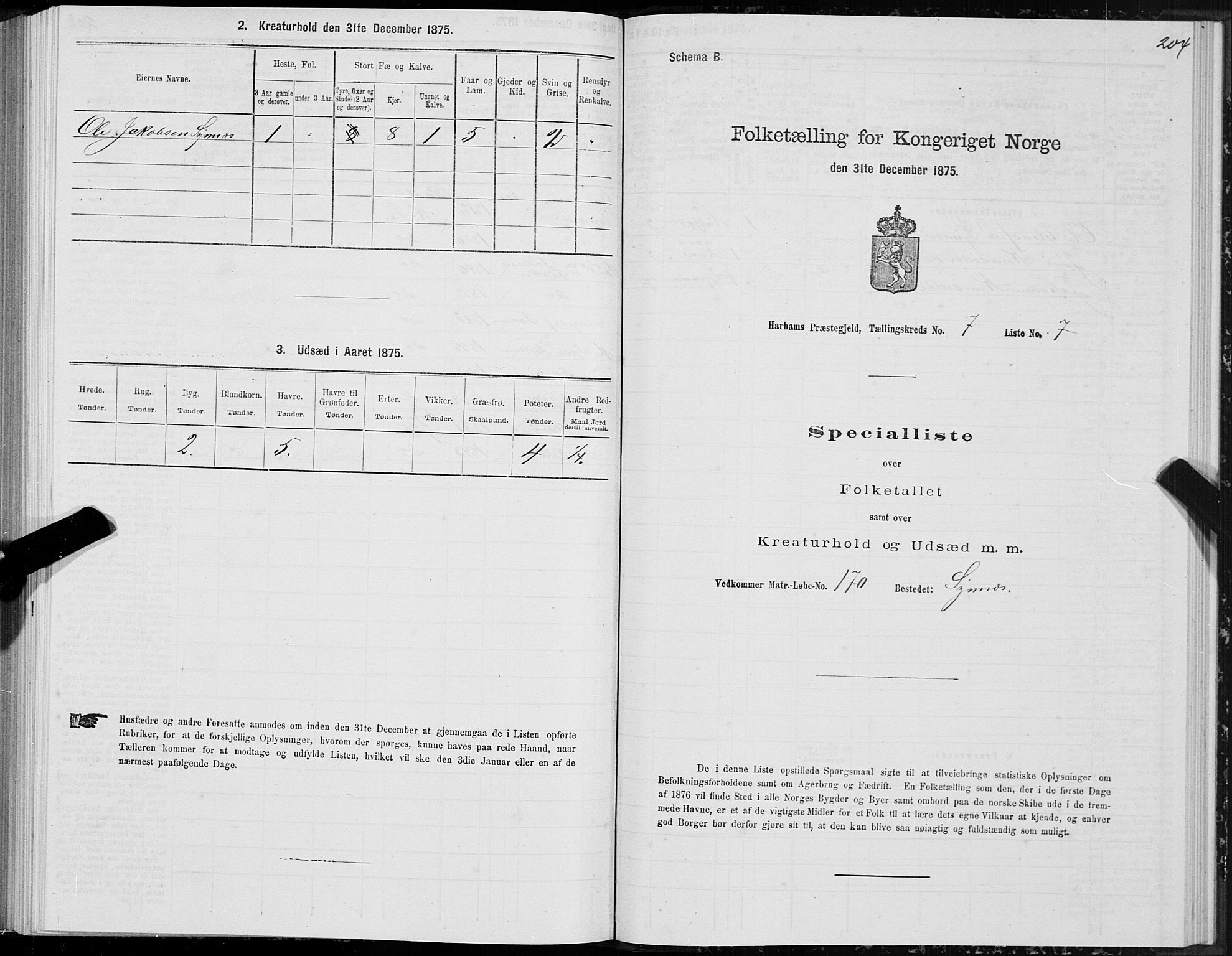 SAT, Folketelling 1875 for 1534P Haram prestegjeld, 1875, s. 3204