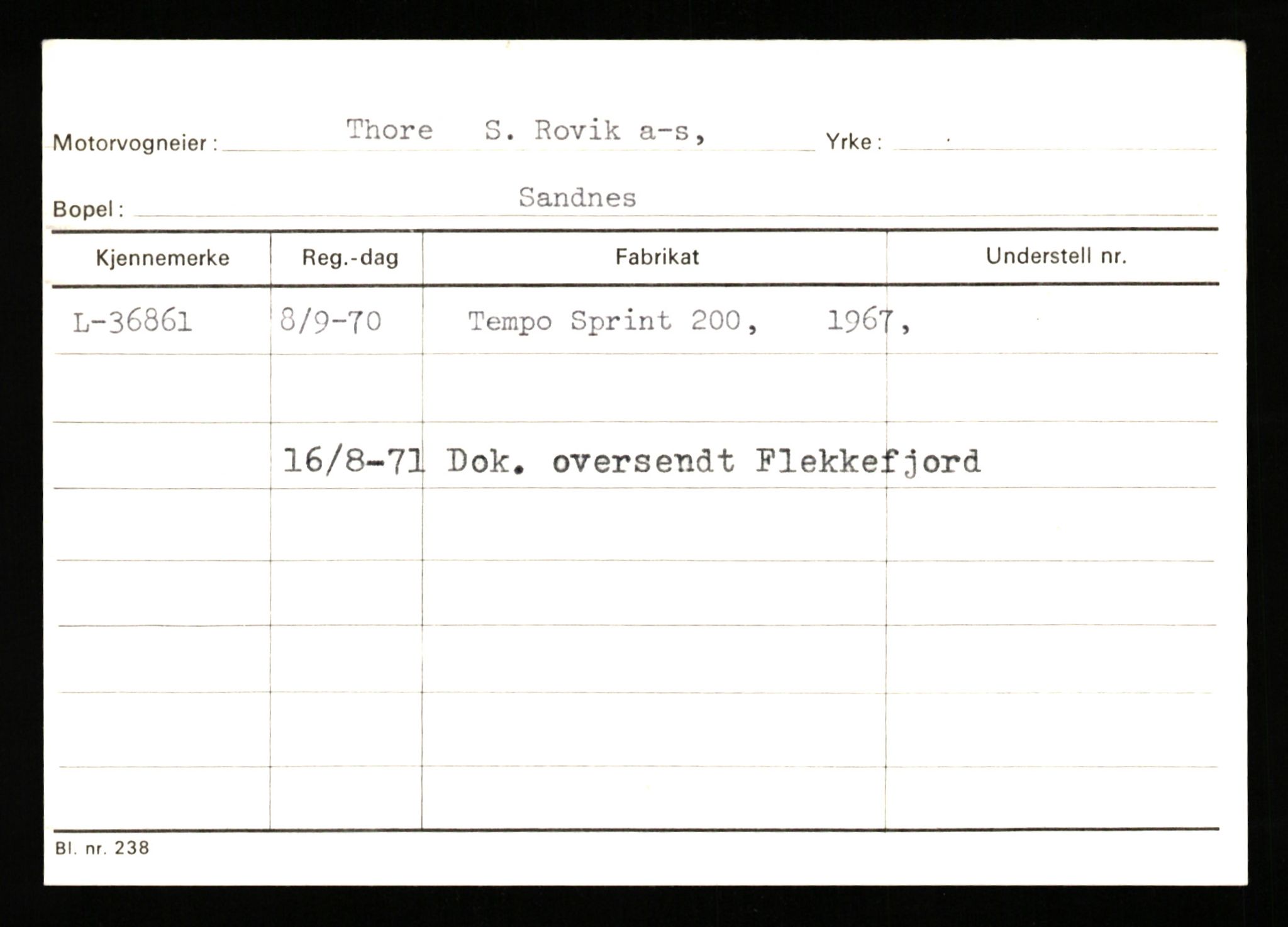 Stavanger trafikkstasjon, SAST/A-101942/0/G/L0006: Registreringsnummer: 34250 - 49007, 1930-1971, s. 761