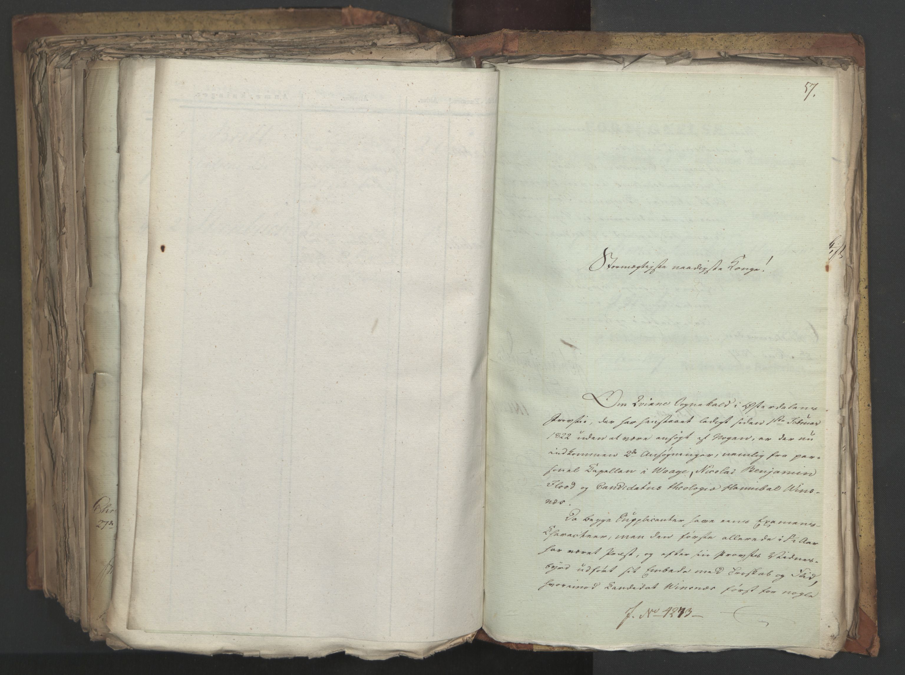 Statsrådsavdelingen i Stockholm, AV/RA-S-1003/D/Da/L0050: Regjeringsinnstillinger nr. 4087-4309, 1826, s. 579