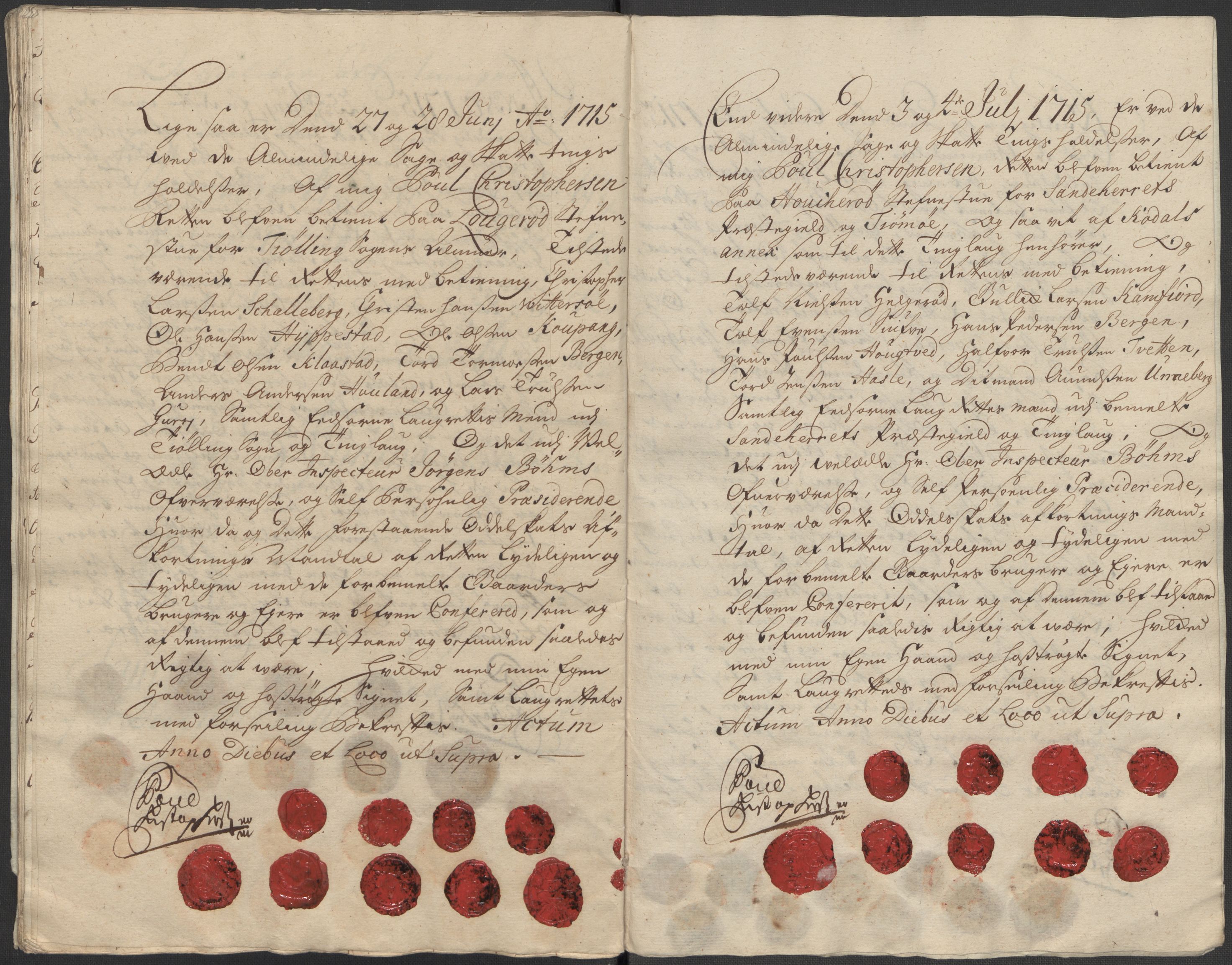 Rentekammeret inntil 1814, Reviderte regnskaper, Fogderegnskap, AV/RA-EA-4092/R33/L1986: Fogderegnskap Larvik grevskap, 1714-1715, s. 558