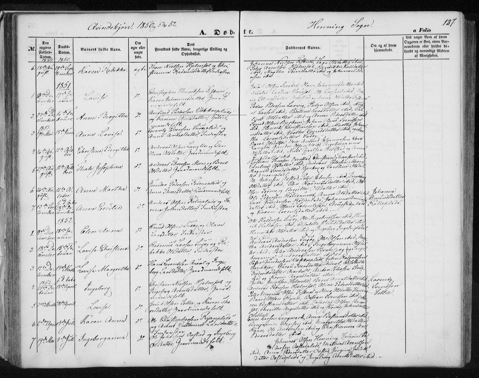 Ministerialprotokoller, klokkerbøker og fødselsregistre - Nord-Trøndelag, AV/SAT-A-1458/735/L0342: Ministerialbok nr. 735A07 /3, 1849-1862, s. 127