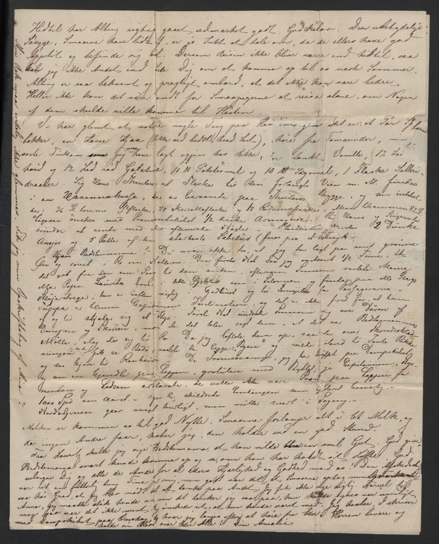 Wisløff-slekten, AV/RA-PA-0865/G/L0005: Familiebrev, 1820-1896, s. 356