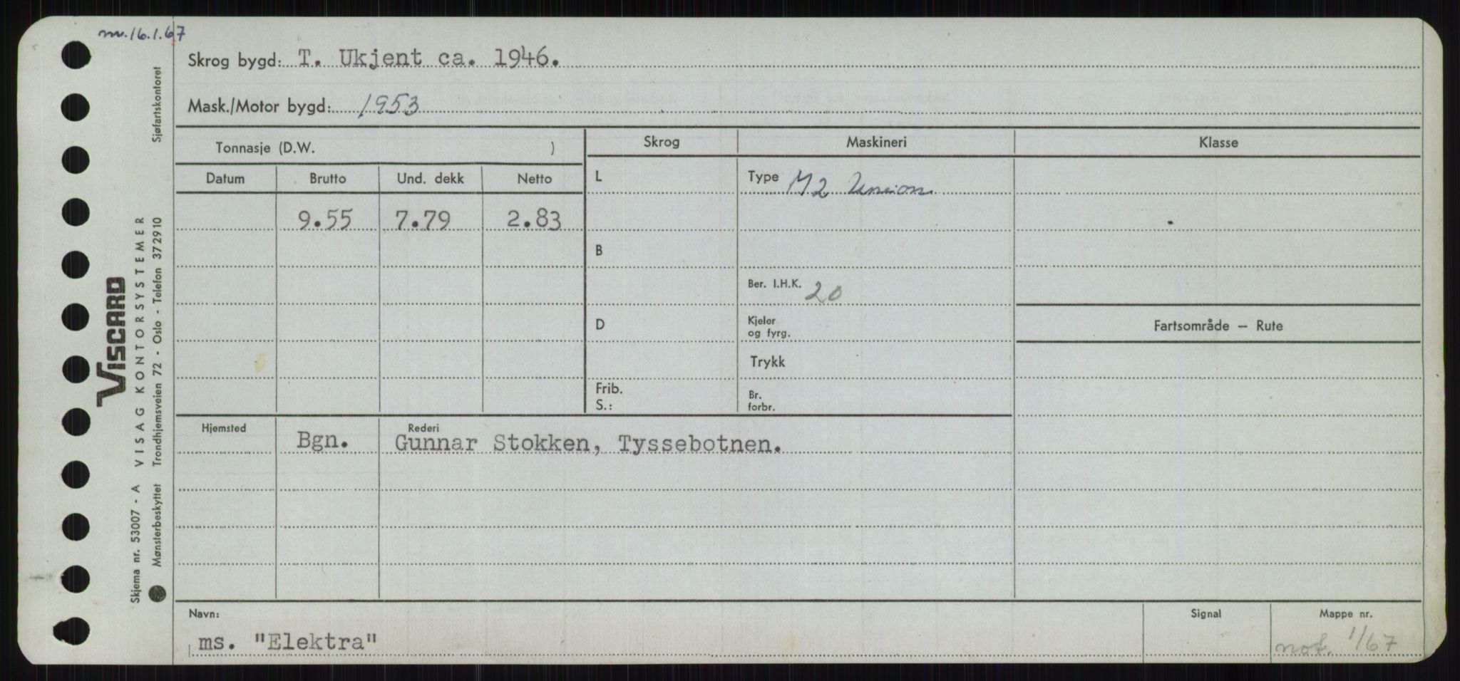 Sjøfartsdirektoratet med forløpere, Skipsmålingen, AV/RA-S-1627/H/Ha/L0002/0001: Fartøy, Eik-Hill / Fartøy, Eik-F, s. 77