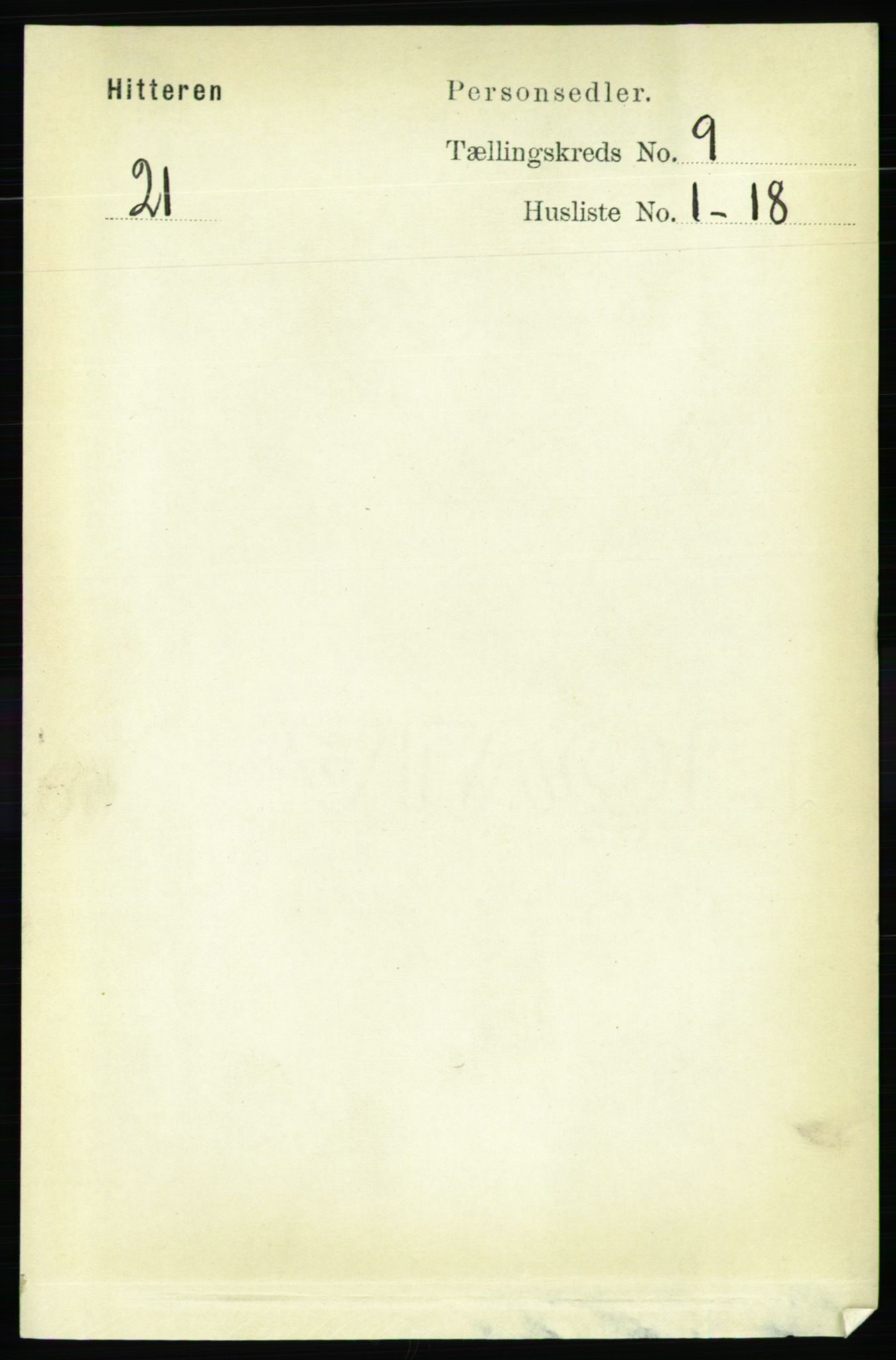 RA, Folketelling 1891 for 1617 Hitra herred, 1891, s. 1748