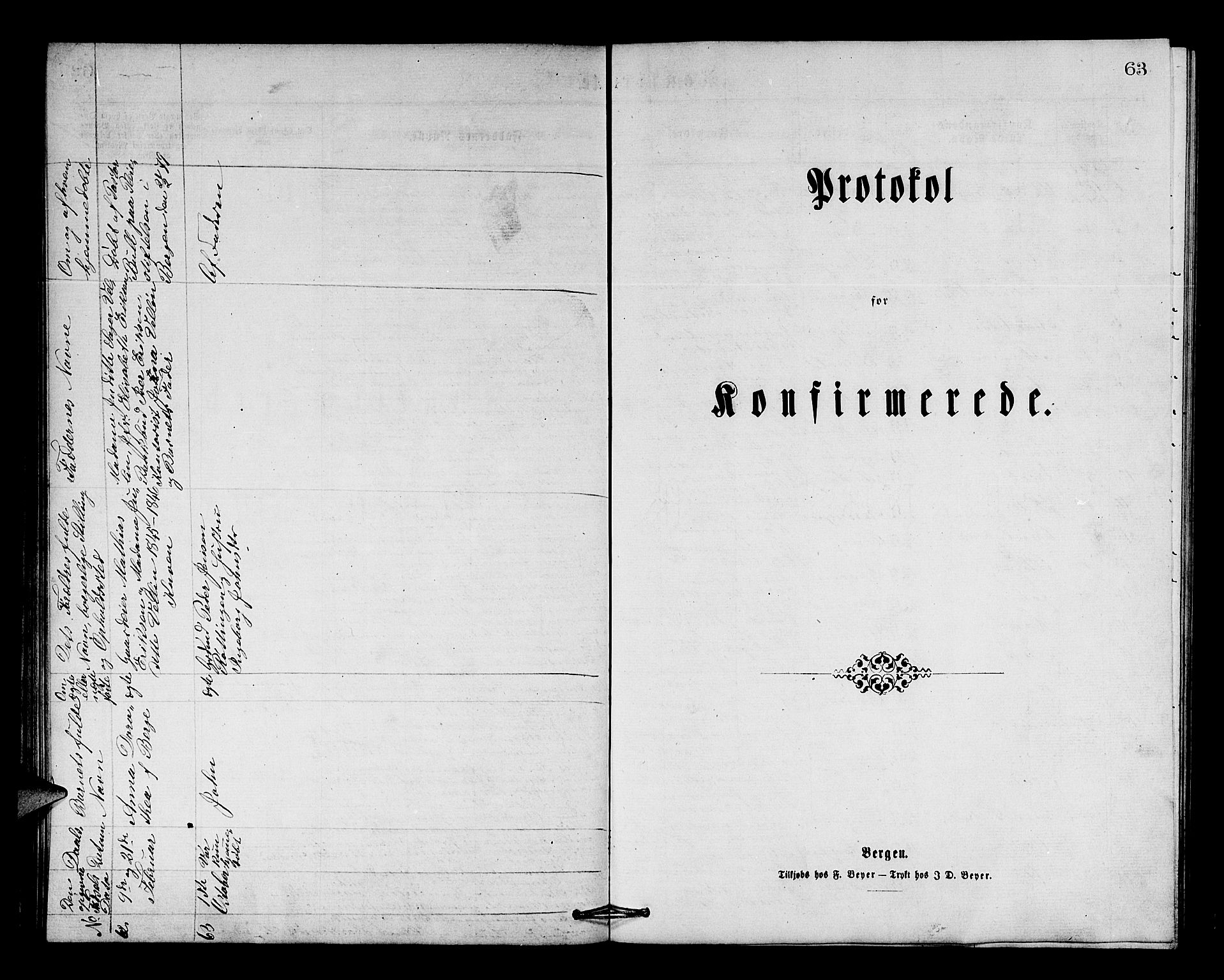 Os sokneprestembete, SAB/A-99929: Klokkerbok nr. A 1, 1869-1879, s. 63