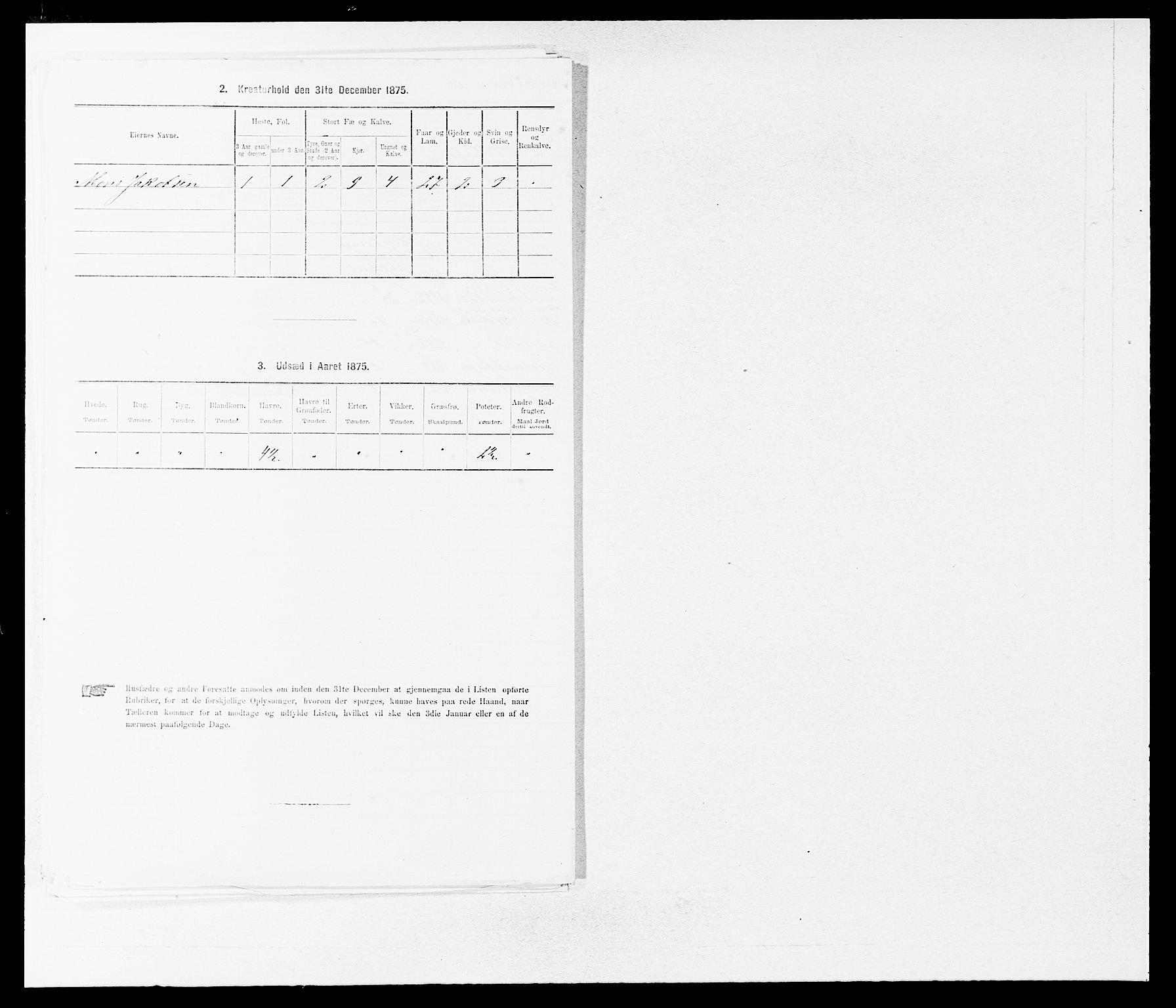 SAB, Folketelling 1875 for 1431P Jølster prestegjeld, 1875, s. 524