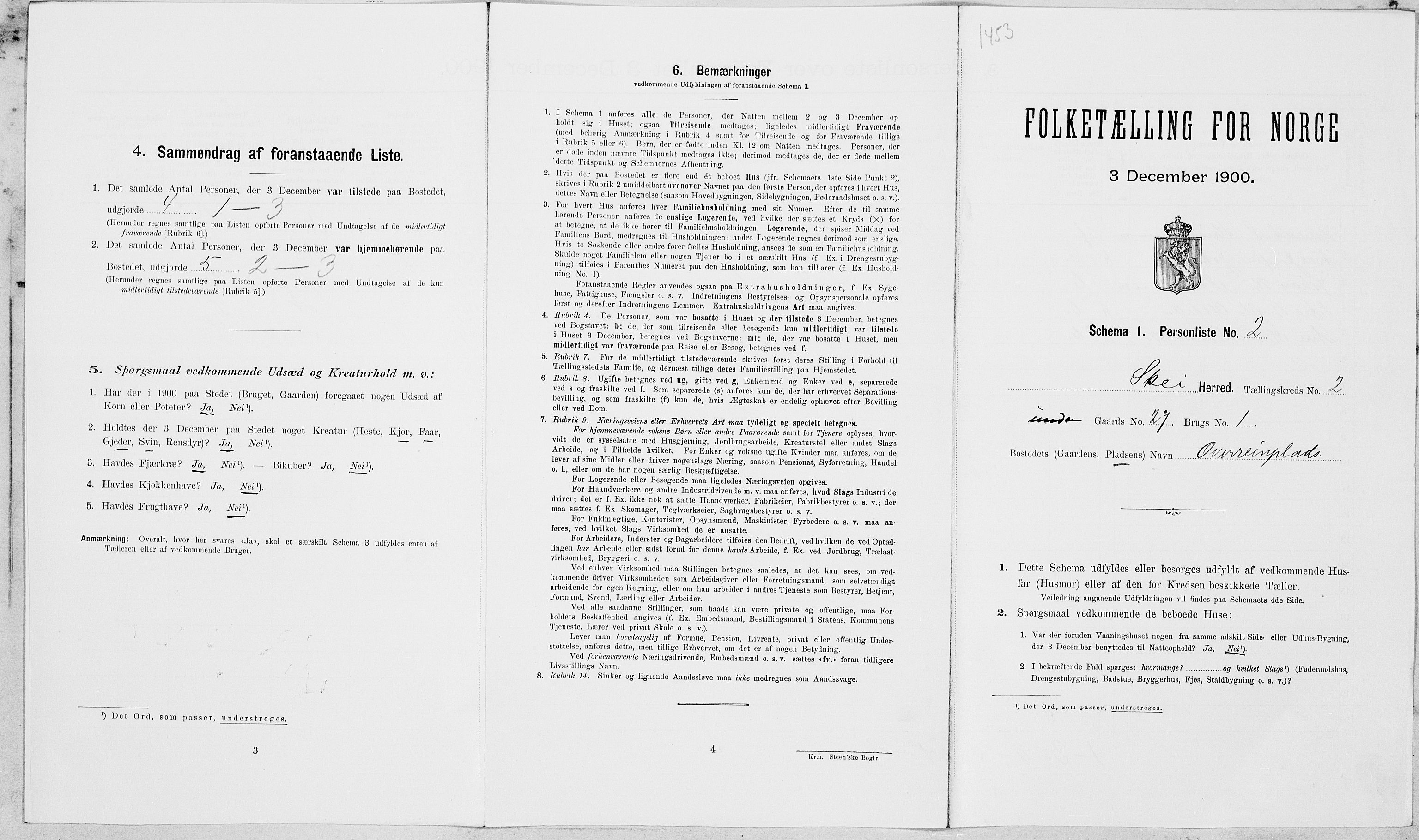 SAT, Folketelling 1900 for 1732 Skei herred, 1900, s. 182