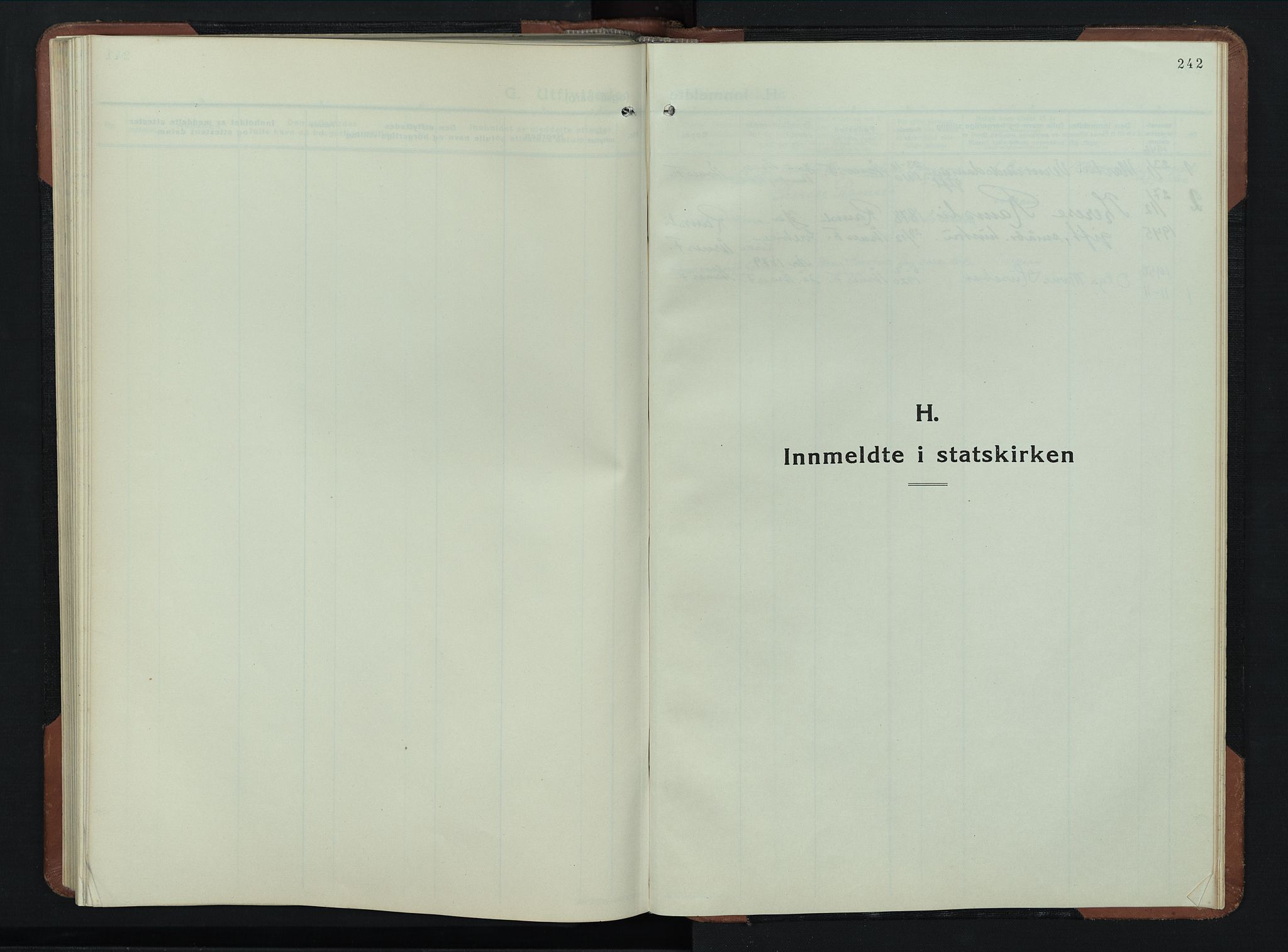Åsnes prestekontor, SAH/PREST-042/H/Ha/Hab/L0009: Klokkerbok nr. 9, 1930-1954, s. 242