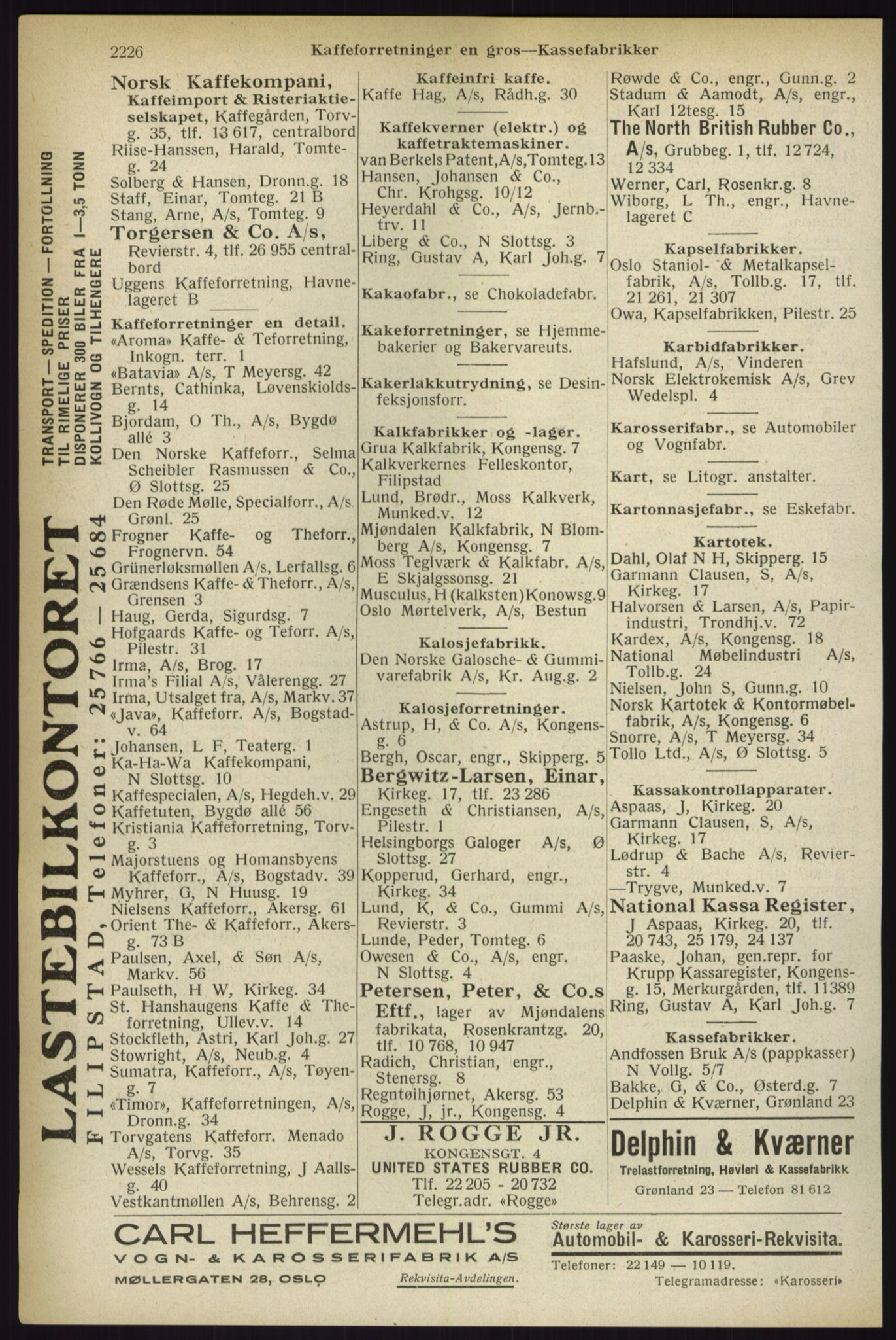 Kristiania/Oslo adressebok, PUBL/-, 1933, s. 2226