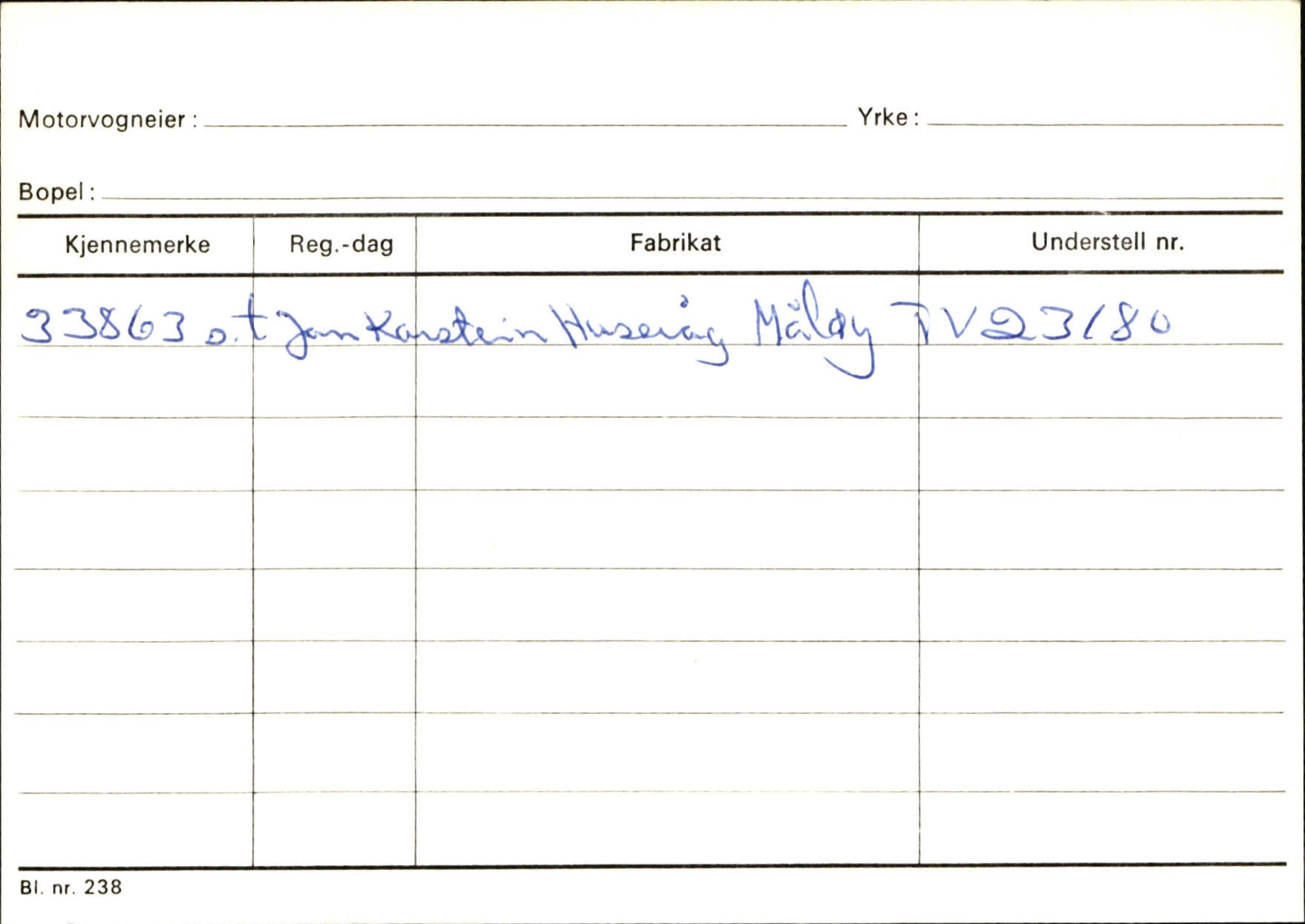 Statens vegvesen, Sogn og Fjordane vegkontor, SAB/A-5301/4/F/L0132: Eigarregister Askvoll A-Å. Balestrand A-Å, 1945-1975, s. 1988