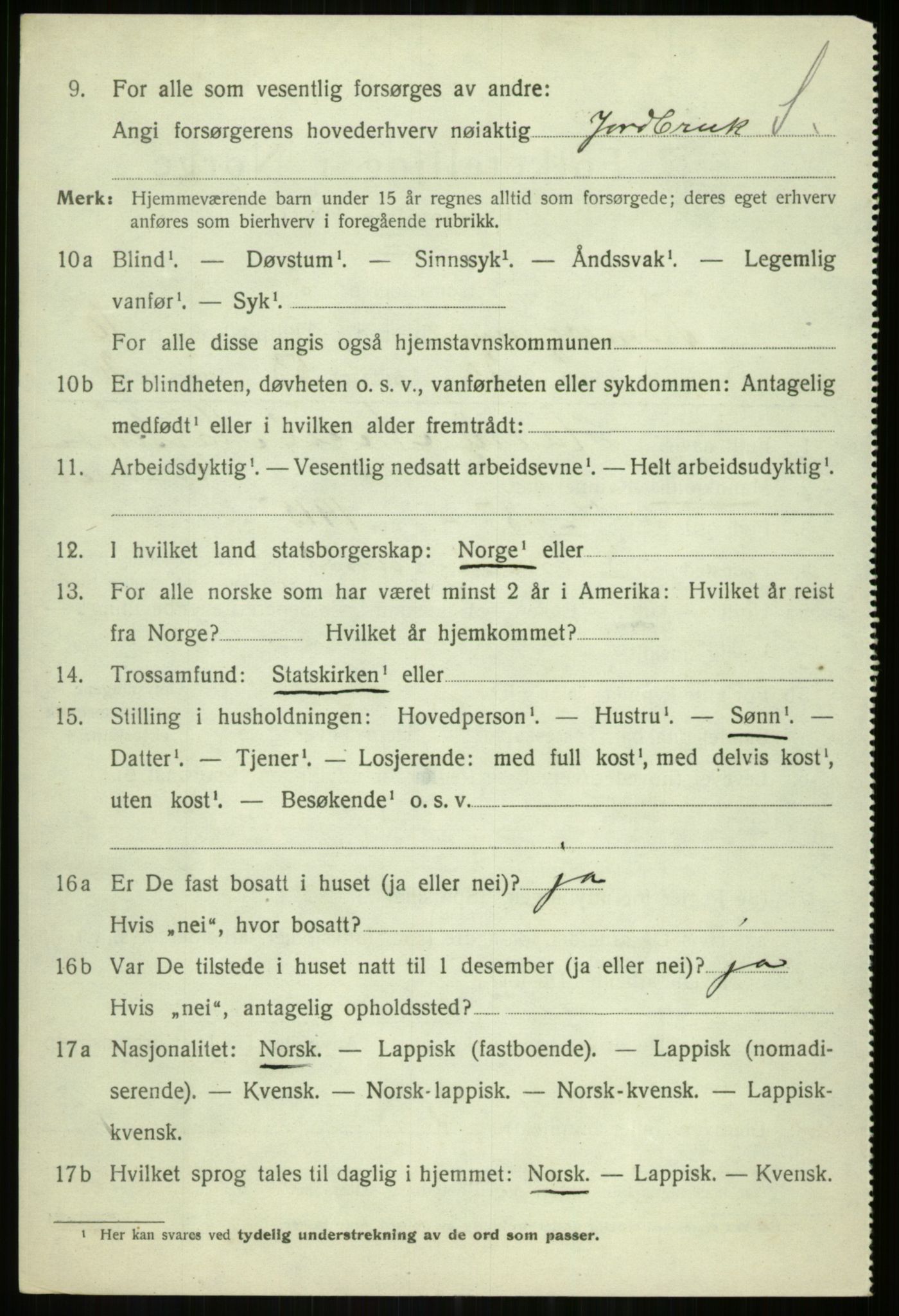 SATØ, Folketelling 1920 for 1934 Tromsøysund herred, 1920, s. 7197