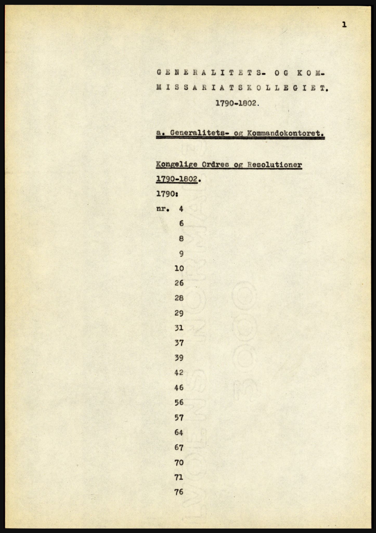 Riksarkivet, Seksjon for eldre arkiv og spesialsamlinger, AV/RA-EA-6797/H/Ha, 1953, s. 1