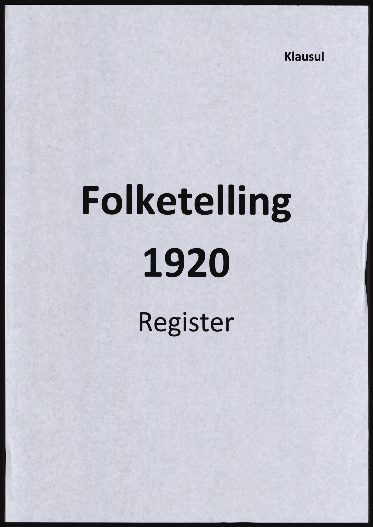 SAST, Avskrift av folketellingen 1920 for Hetland herred, 1920, s. 1