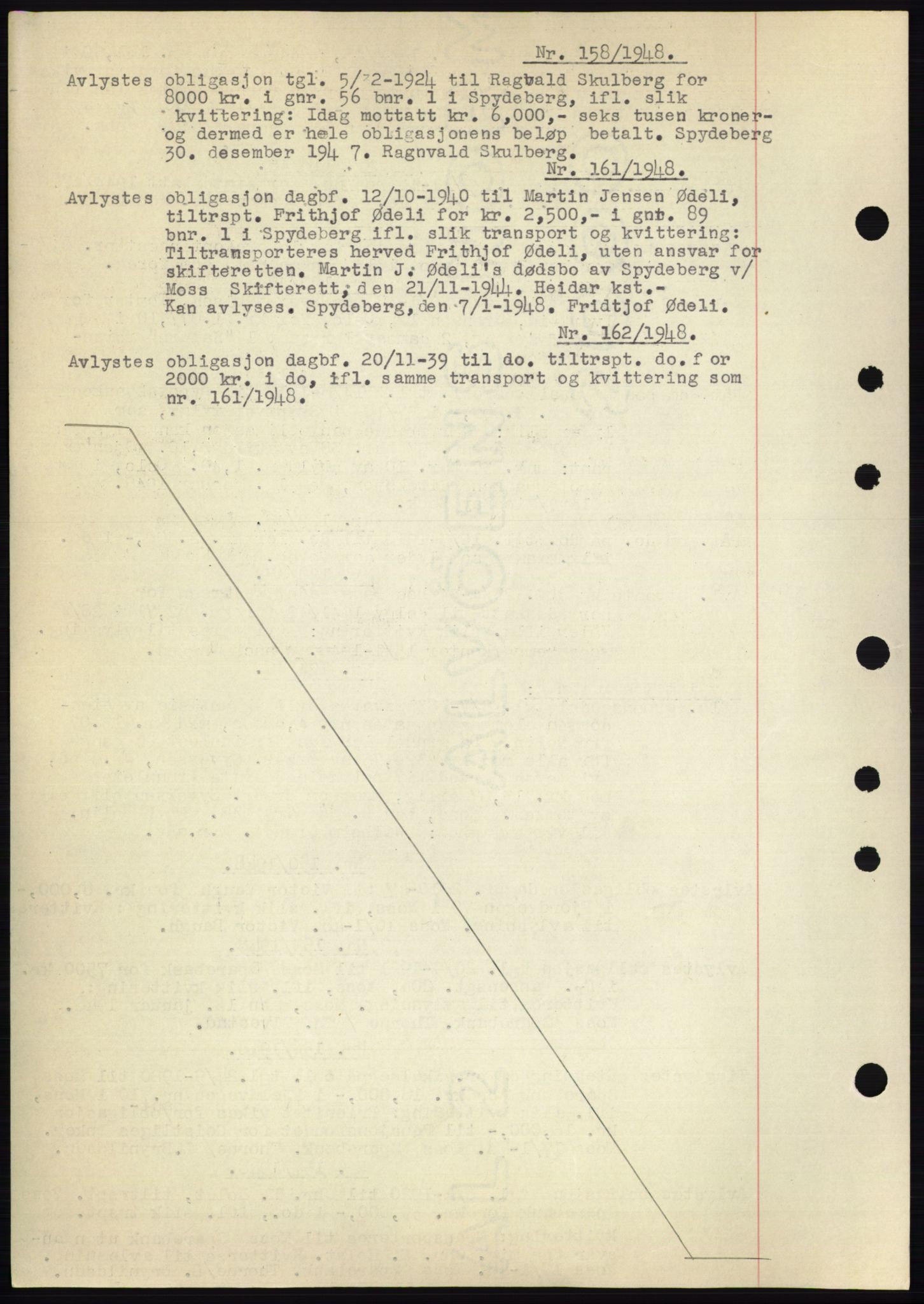 Moss sorenskriveri, SAO/A-10168: Pantebok nr. C10, 1938-1950, Dagboknr: 158/1948