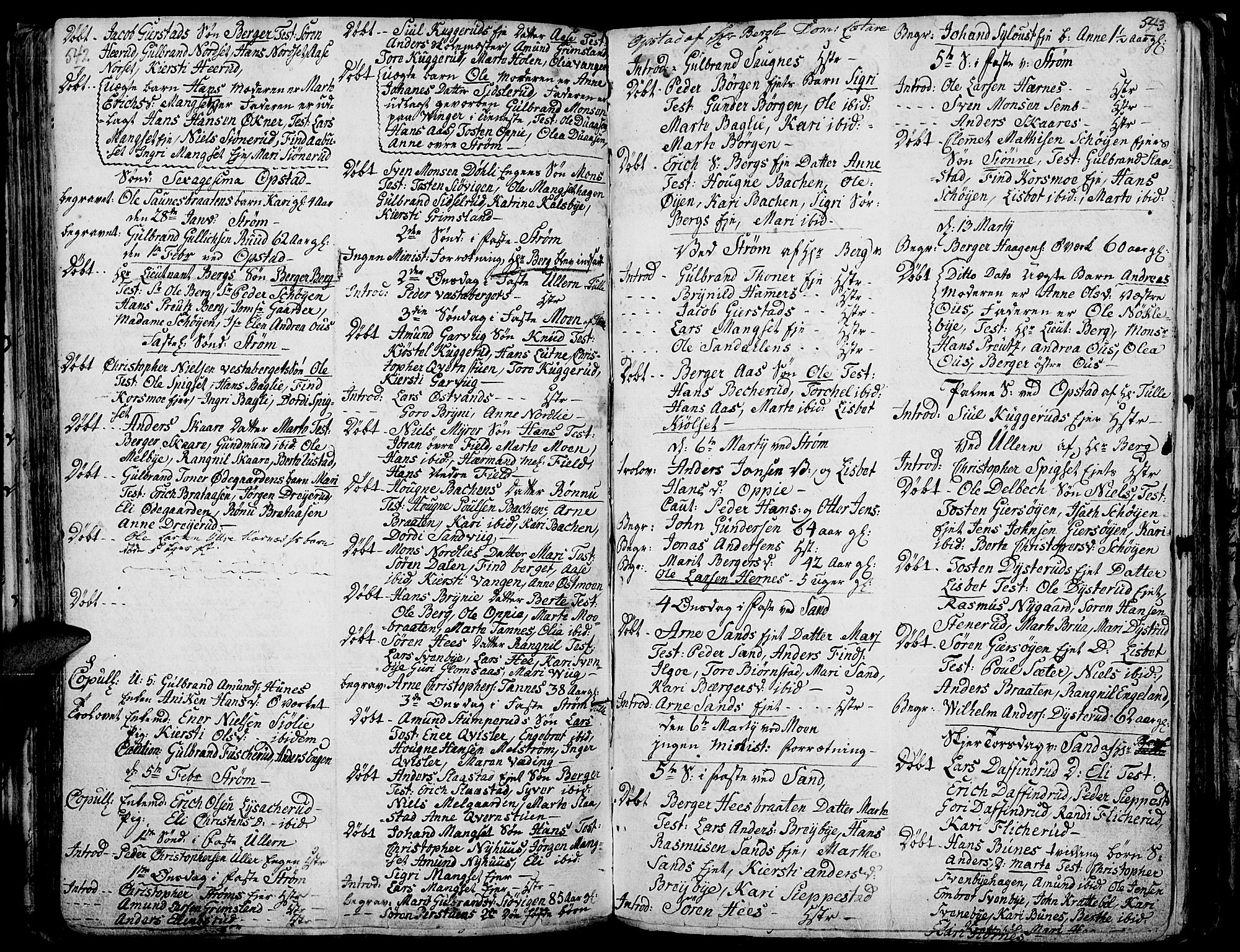 Strøm-Odalen prestekontor, AV/SAH-PREST-028/H/Ha/Haa/L0003: Ministerialbok nr. 3, 1741-1803, s. 542-543