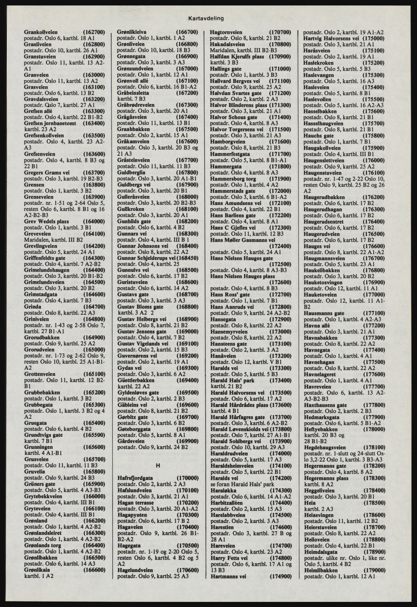 Kristiania/Oslo adressebok, PUBL/-, 1978-1979