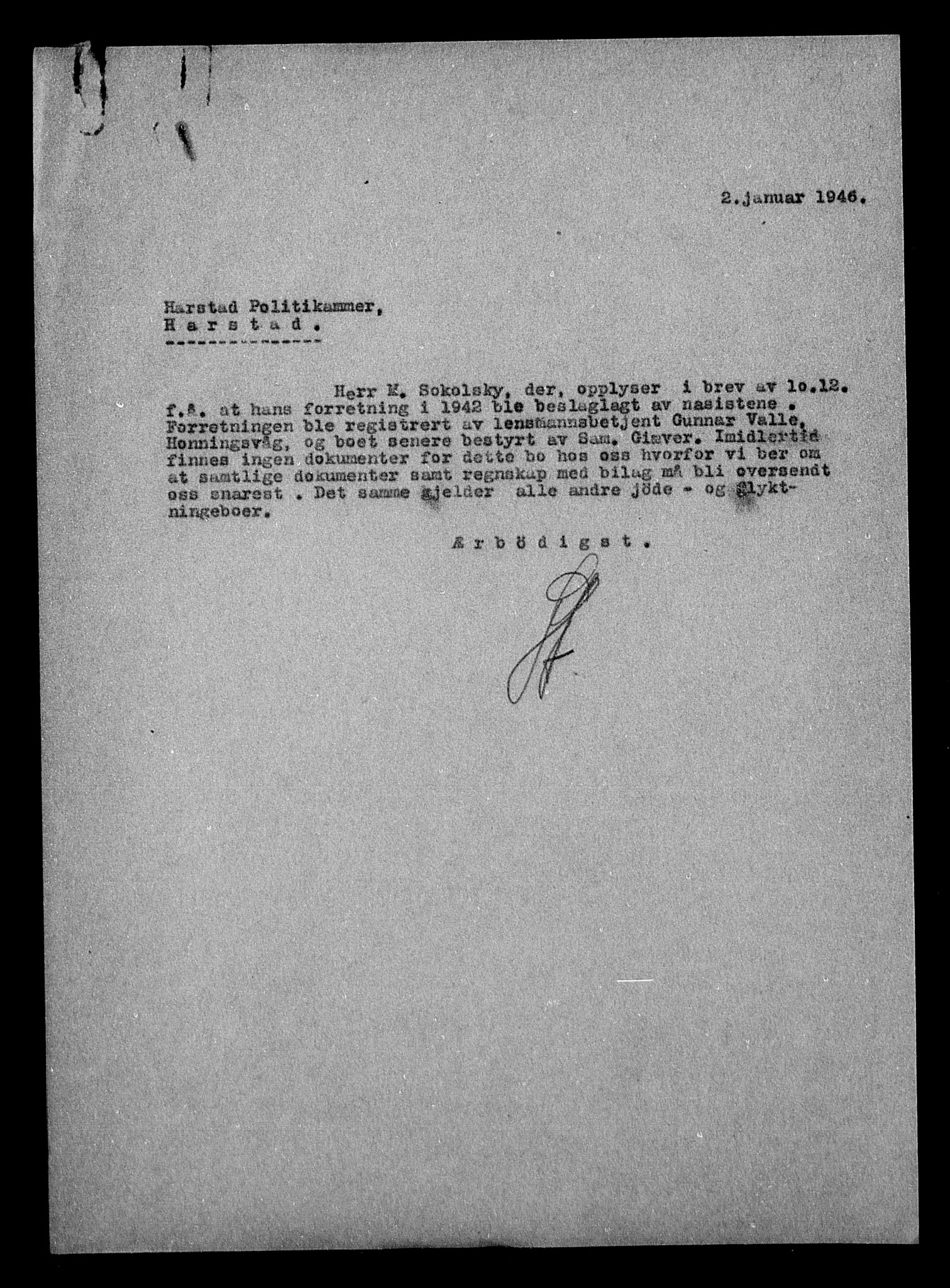 Justisdepartementet, Tilbakeføringskontoret for inndratte formuer, AV/RA-S-1564/H/Hc/Hcb/L0915: --, 1945-1947, s. 271
