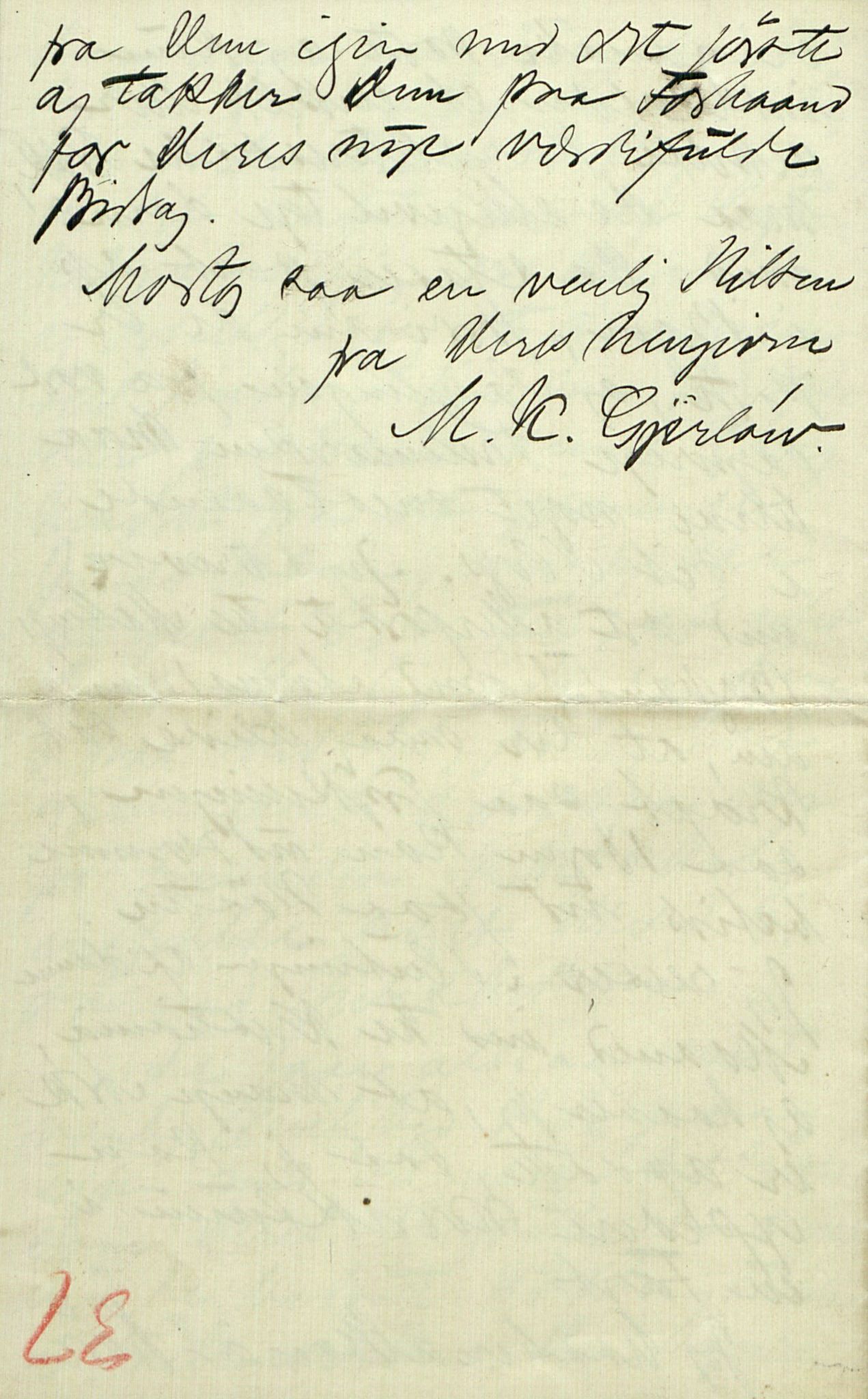 Rikard Berge, TEMU/TGM-A-1003/F/L0016/0019: 529-550 / 547 Brev til Halvor N. Tvedten. Personlige brev, 1878-1897