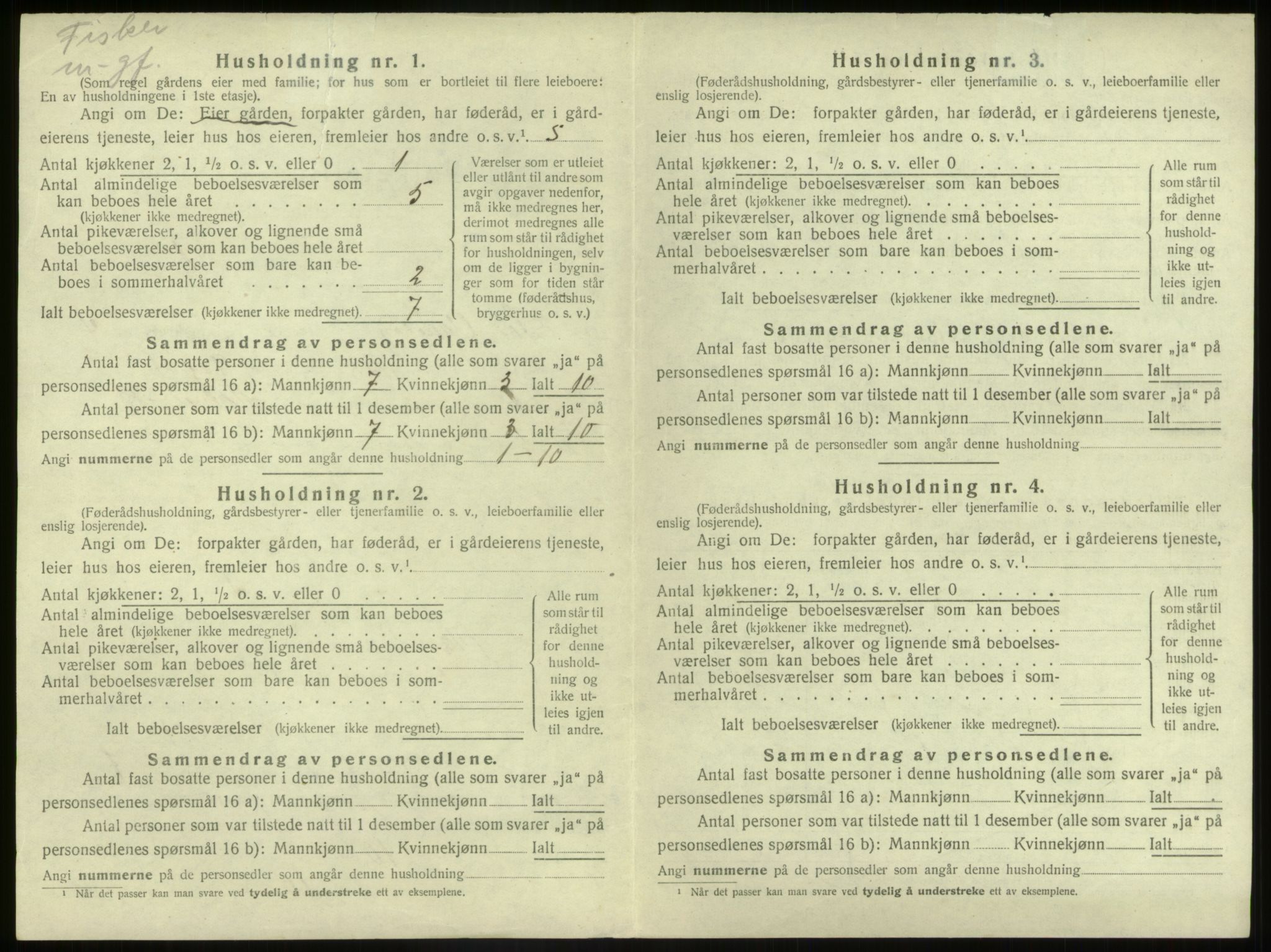 SAB, Folketelling 1920 for 1439 Sør-Vågsøy herred, 1920, s. 201