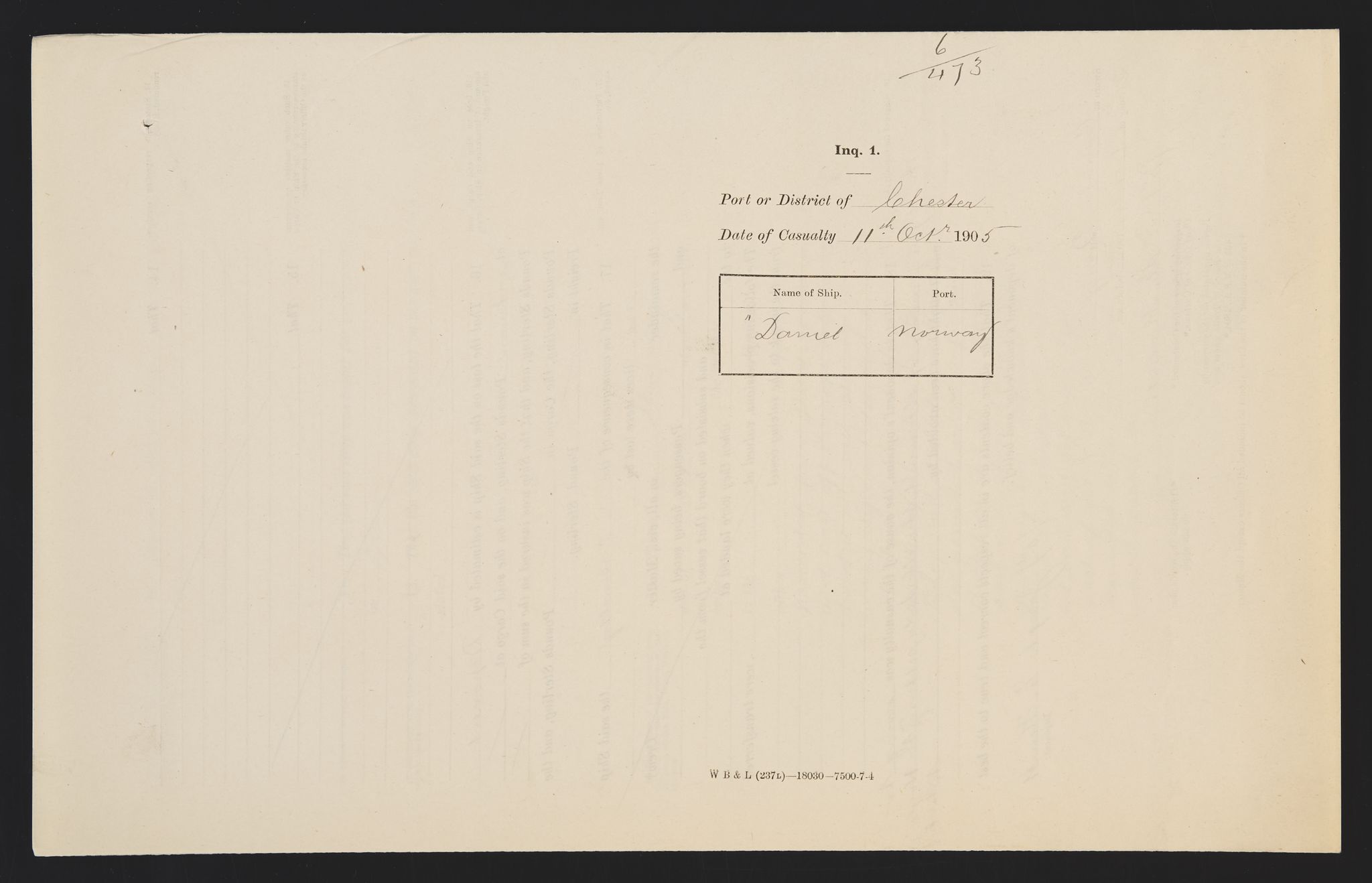 Sjøfartsdirektoratet med forløpere, skipsmapper slettede skip, RA/S-4998/F/Fa/L0233: --, 1871-1917, s. 251