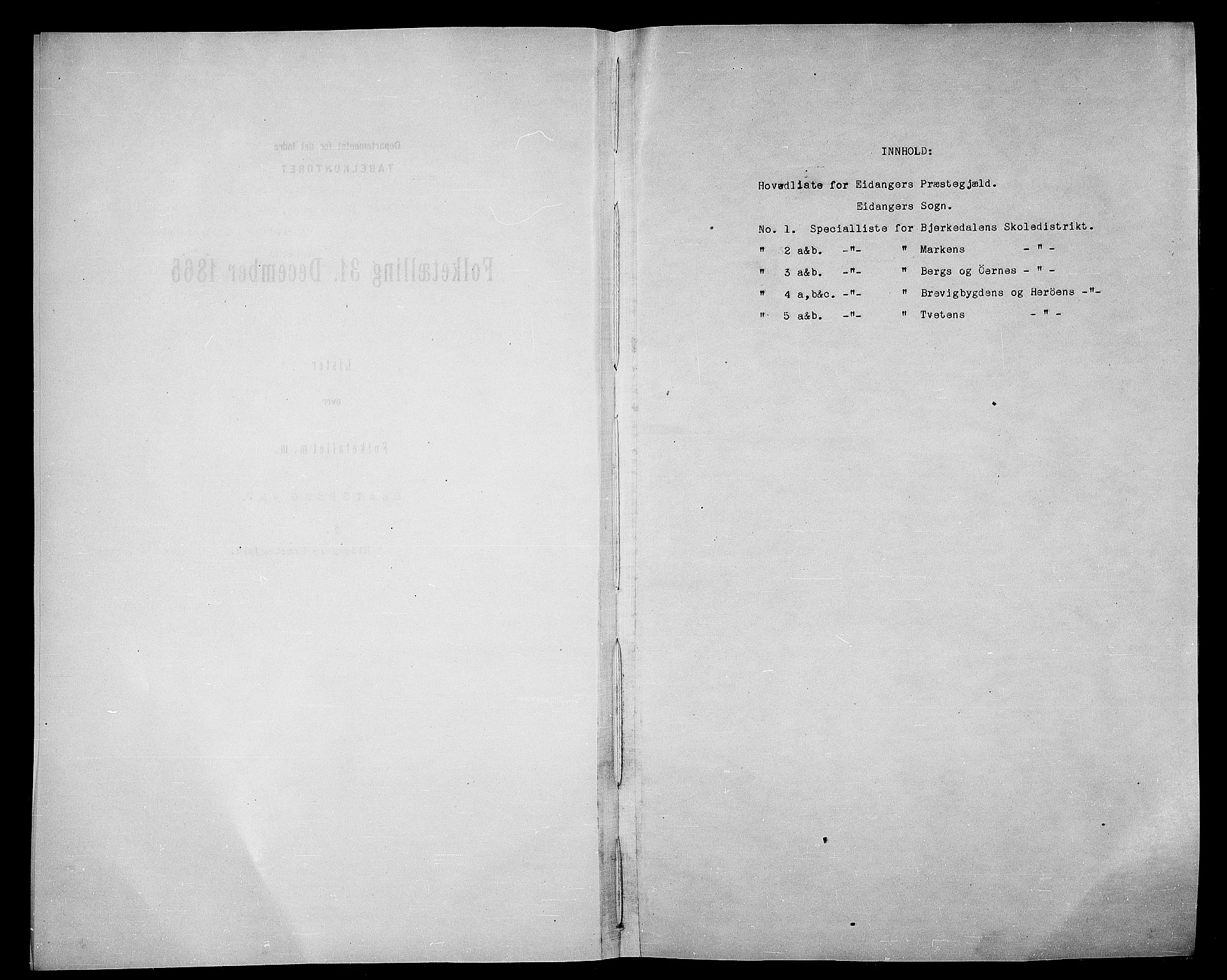 RA, Folketelling 1865 for 0813P Eidanger prestegjeld, 1865, s. 4