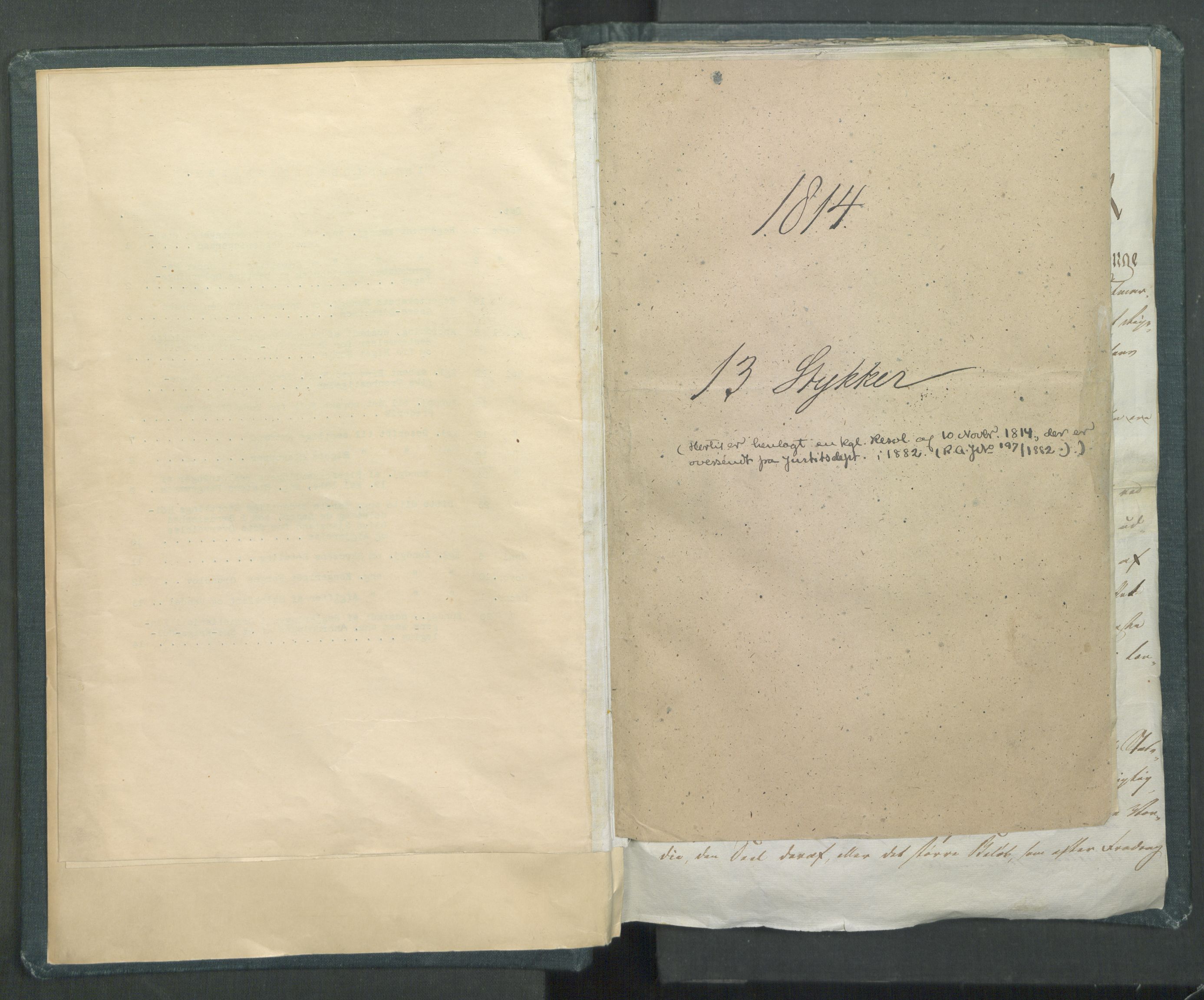 Statsrådssekretariatet, RA/S-1001/D/Dd/Dda/L0001: Lover etc. Tittelbladet "Love, Anordninger, Kundgjørelser, Plakater m.m.", 1814-1815, s. 6