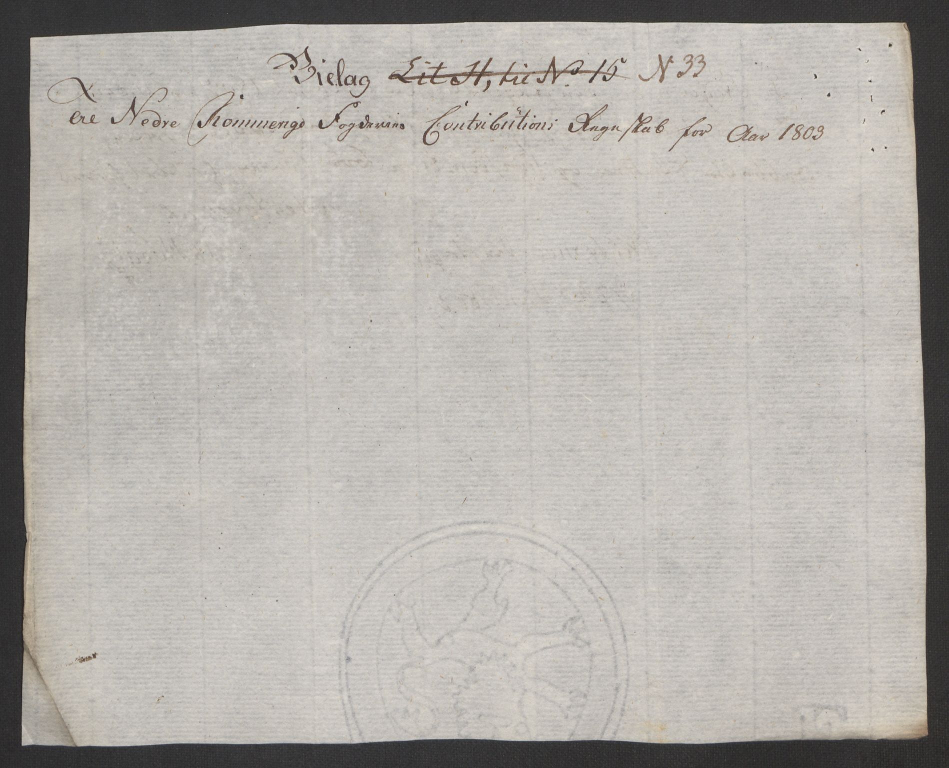 Rentekammeret inntil 1814, Reviderte regnskaper, Fogderegnskap, RA/EA-4092/R11/L0679: Fogderegnskap Nedre Romerike, 1803, s. 128