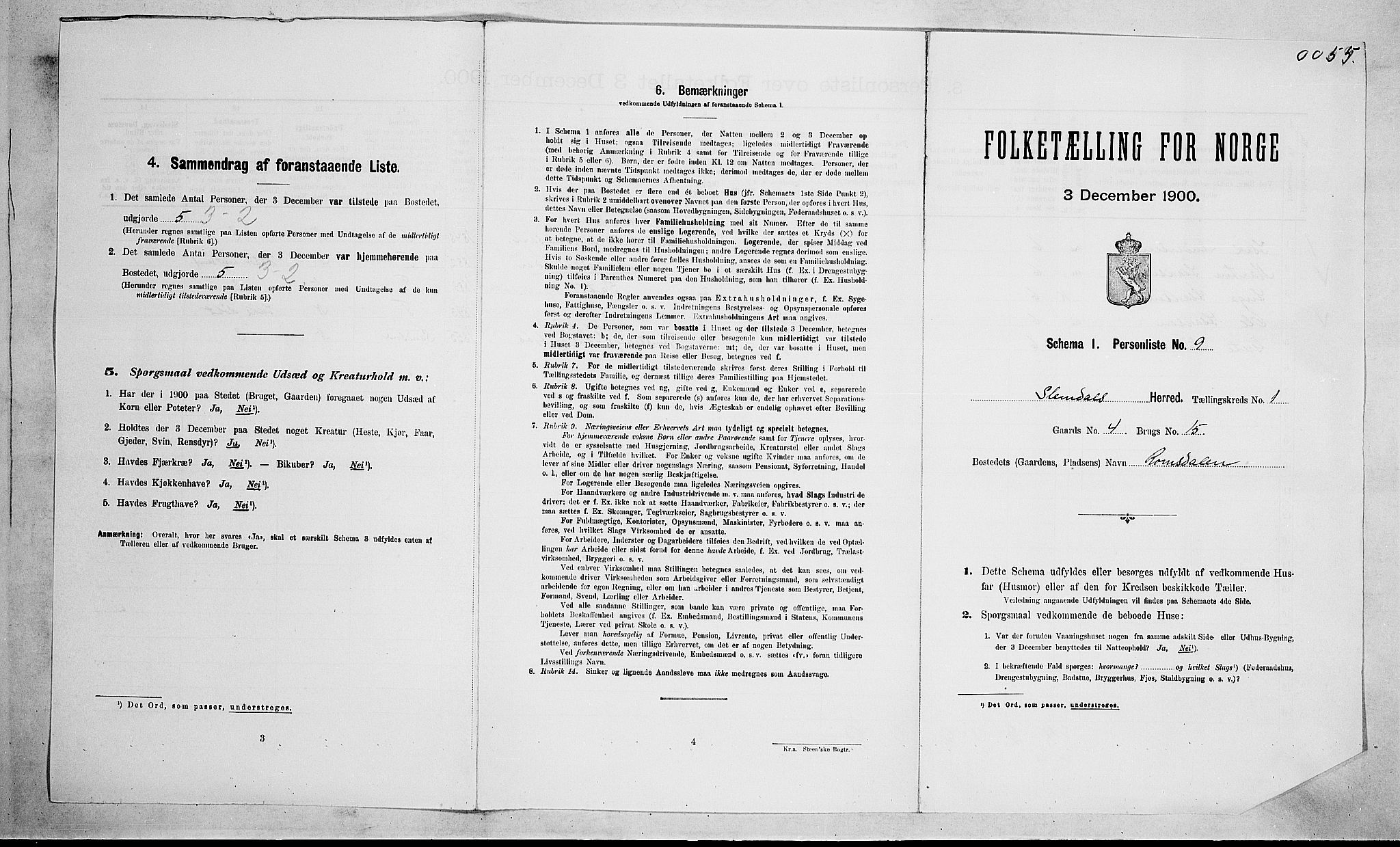 SAKO, Folketelling 1900 for 0811 Slemdal herred, 1900, s. 46
