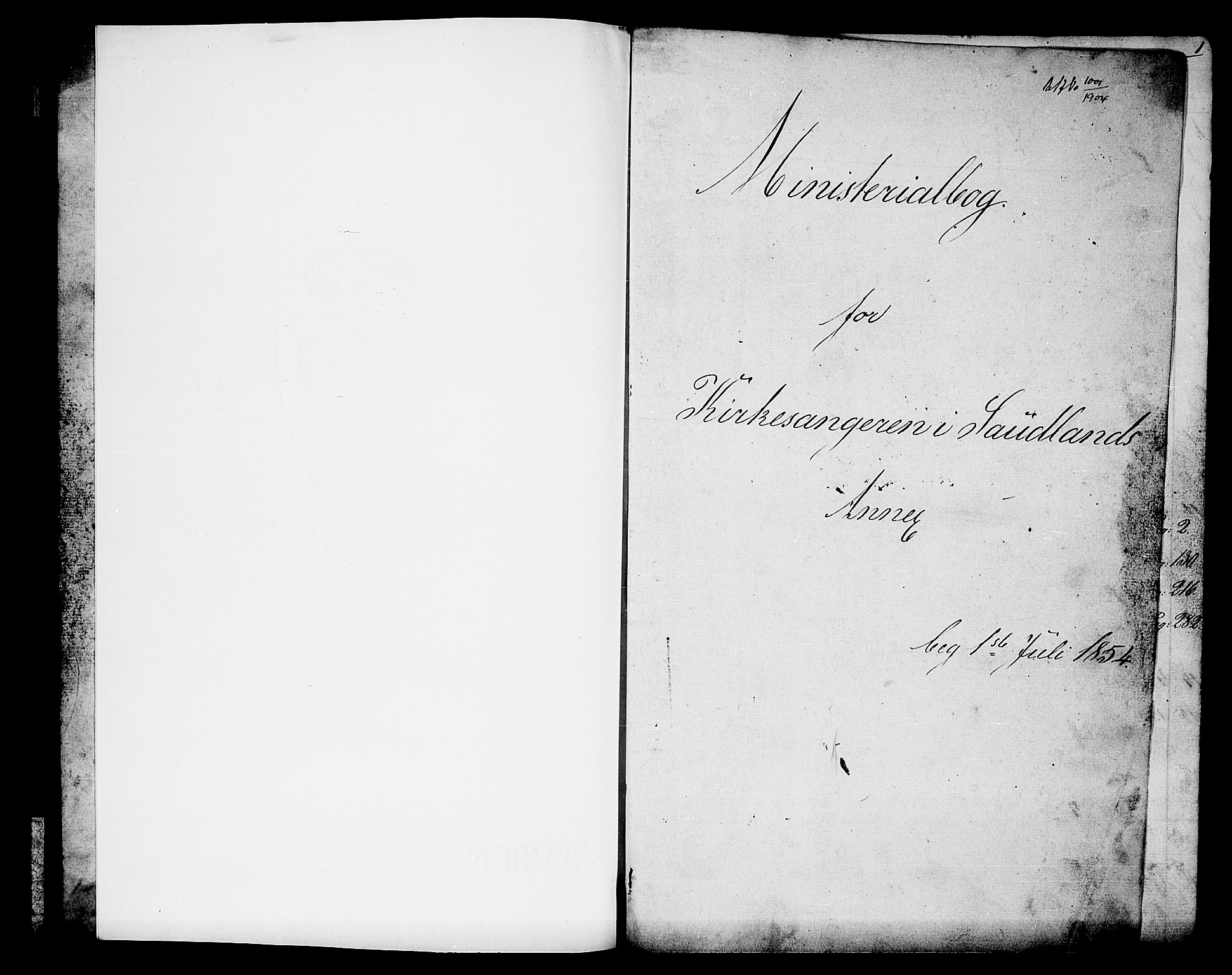 Hjartdal kirkebøker, SAKO/A-270/G/Gb/L0002: Klokkerbok nr. II 2, 1854-1884
