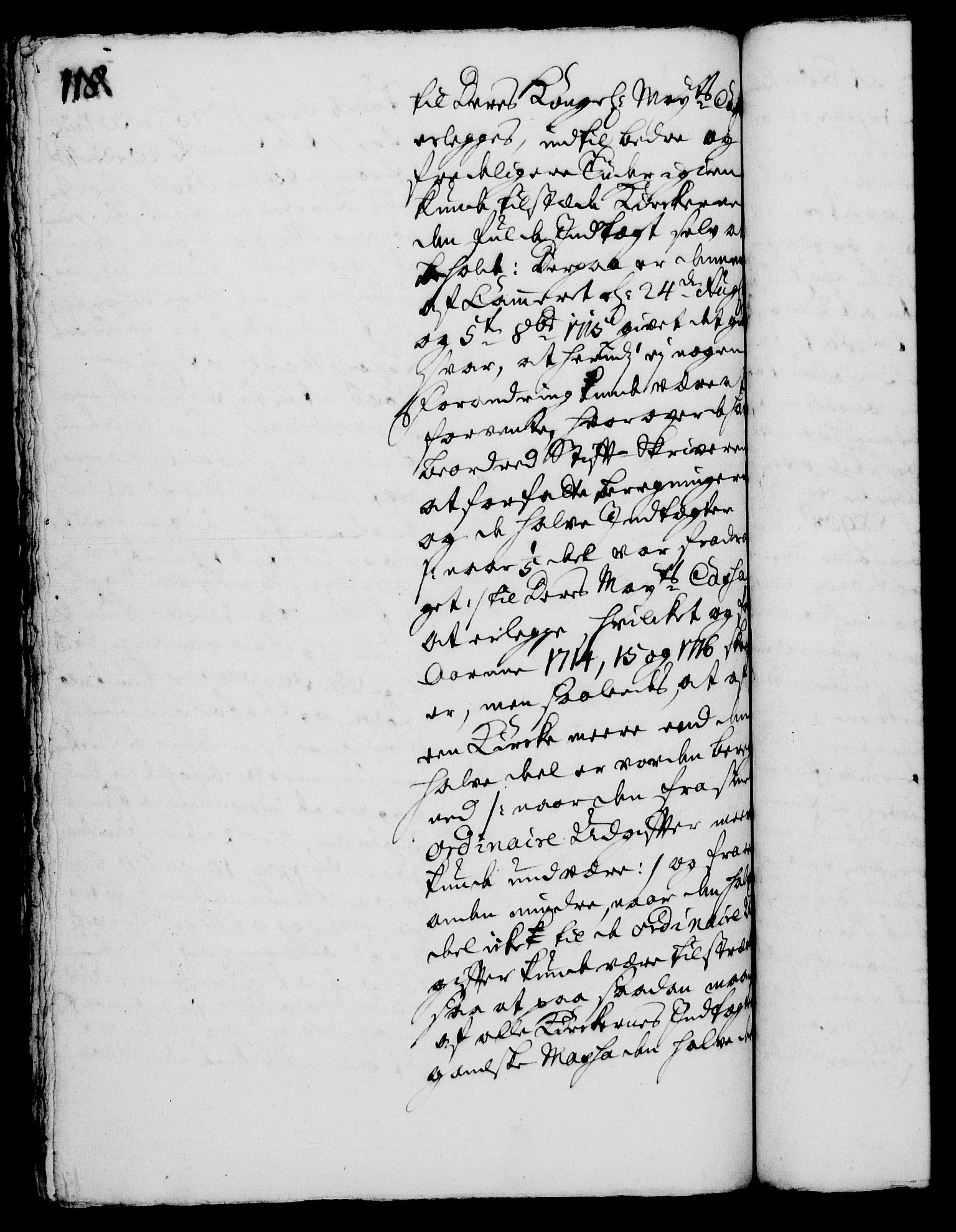 Rentekammeret, Kammerkanselliet, RA/EA-3111/G/Gh/Gha/L0003: Norsk ekstraktmemorialprotokoll, sak. 600-765 (merket RK 53.48), 1720-1721, s. 118