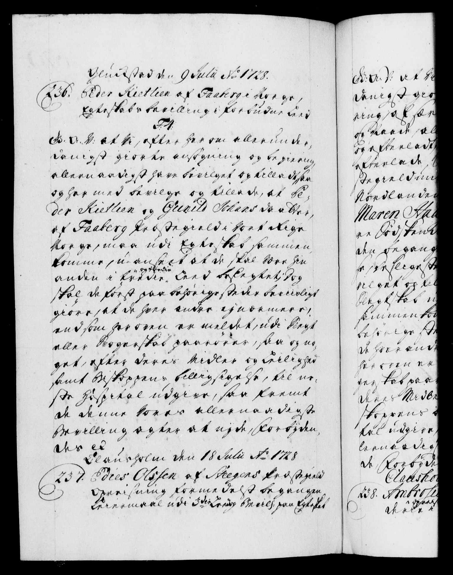 Danske Kanselli 1572-1799, AV/RA-EA-3023/F/Fc/Fca/Fcaa/L0025: Norske registre, 1726-1728, s. 679b