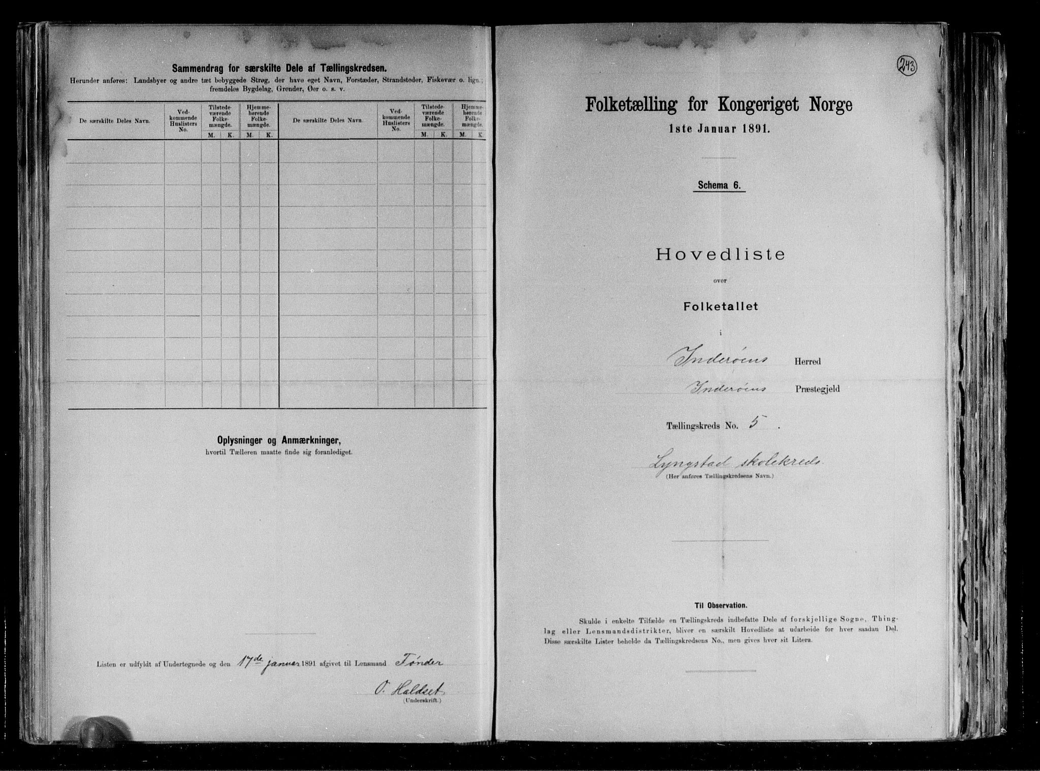 RA, Folketelling 1891 for 1729 Inderøy herred, 1891, s. 15