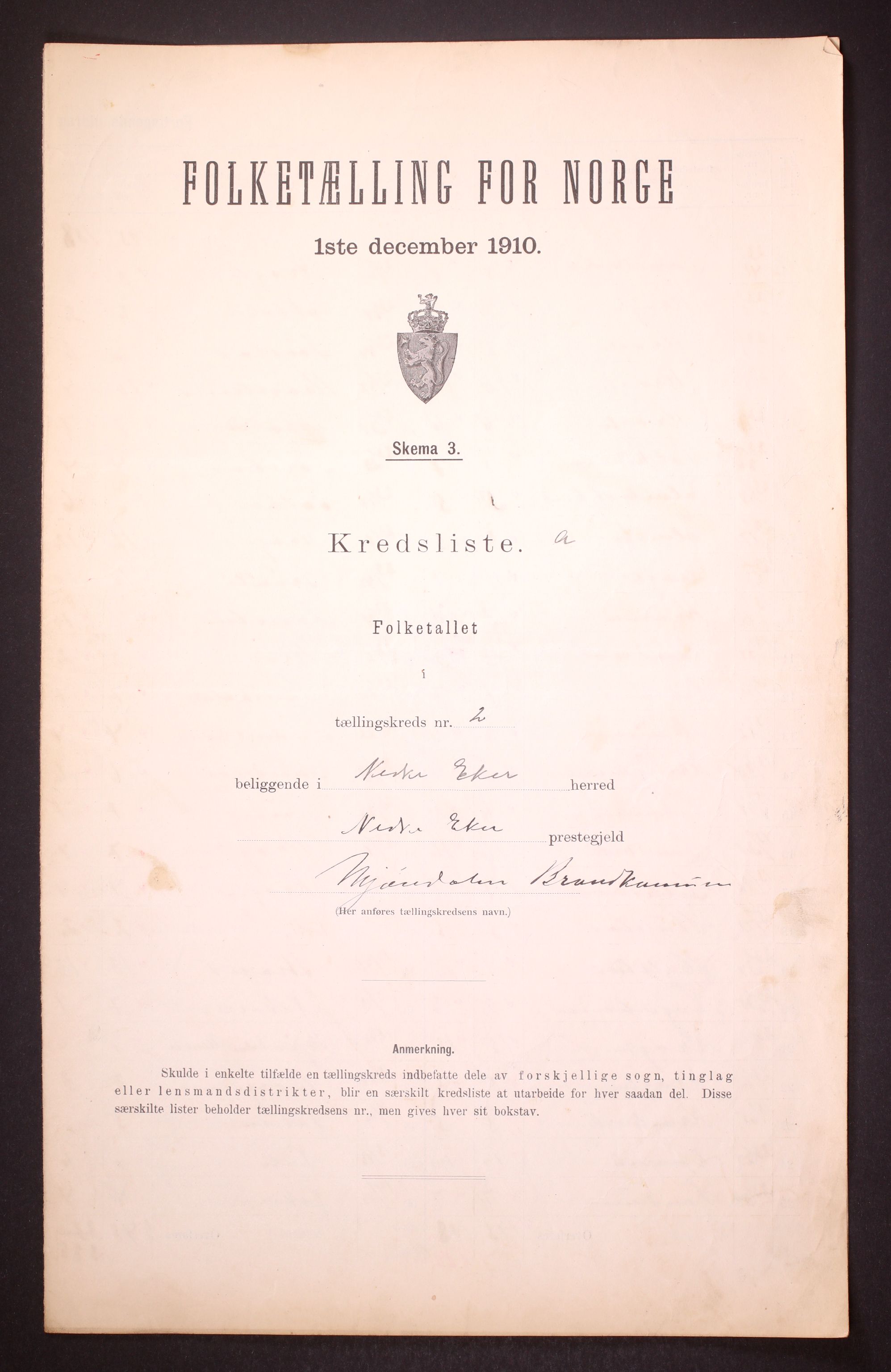 RA, Folketelling 1910 for 0625 Nedre Eiker herred, 1910, s. 7