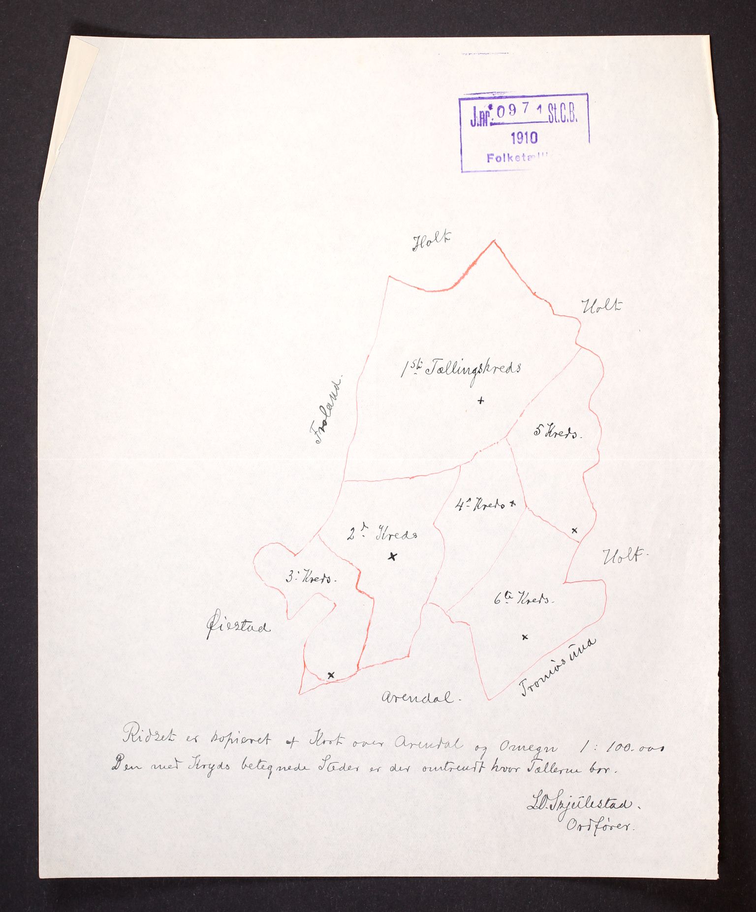 RA, Folketelling 1910 for 0918 Austre Moland herred, 1910, s. 6