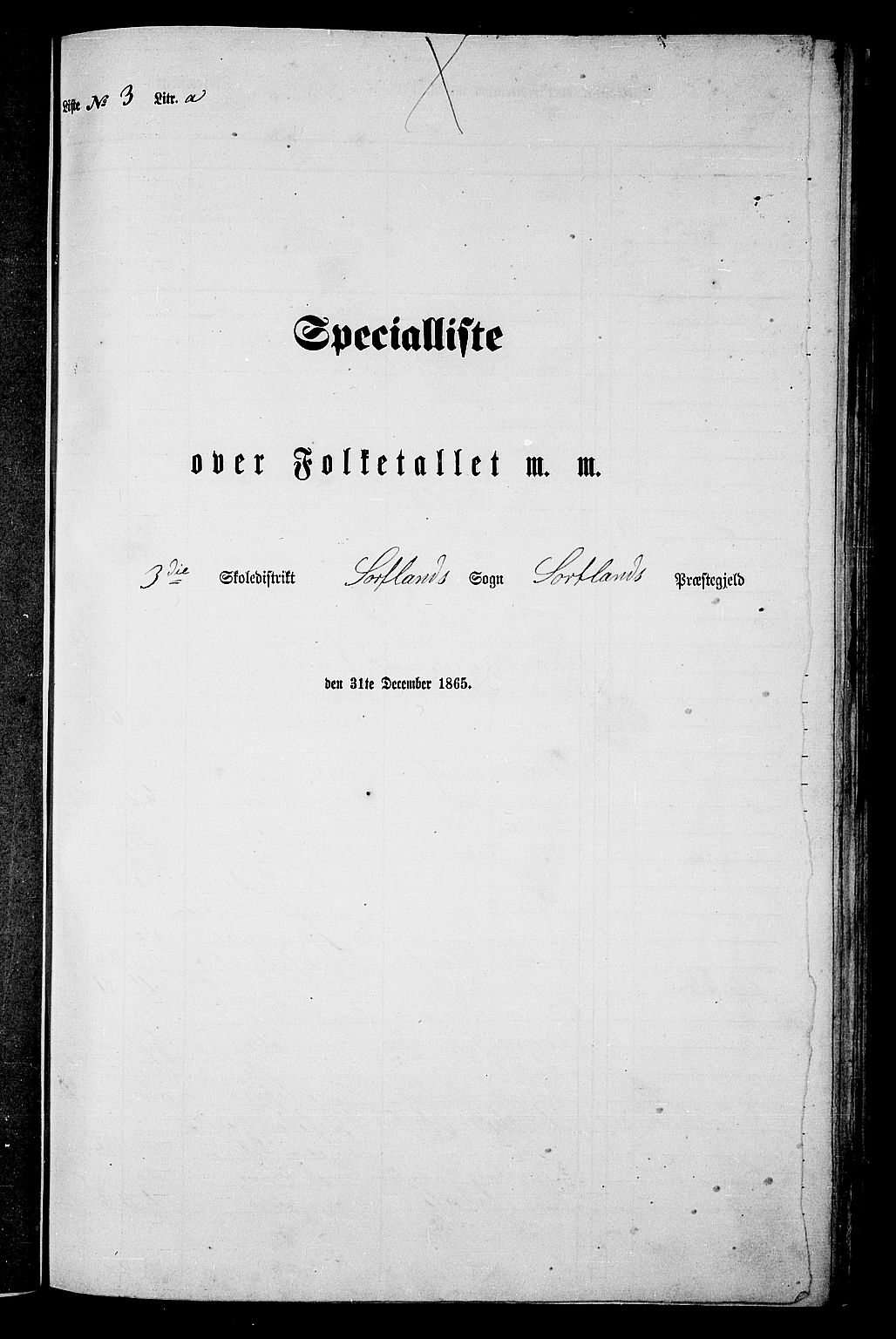 RA, Folketelling 1865 for 1870P Sortland prestegjeld, 1865, s. 52