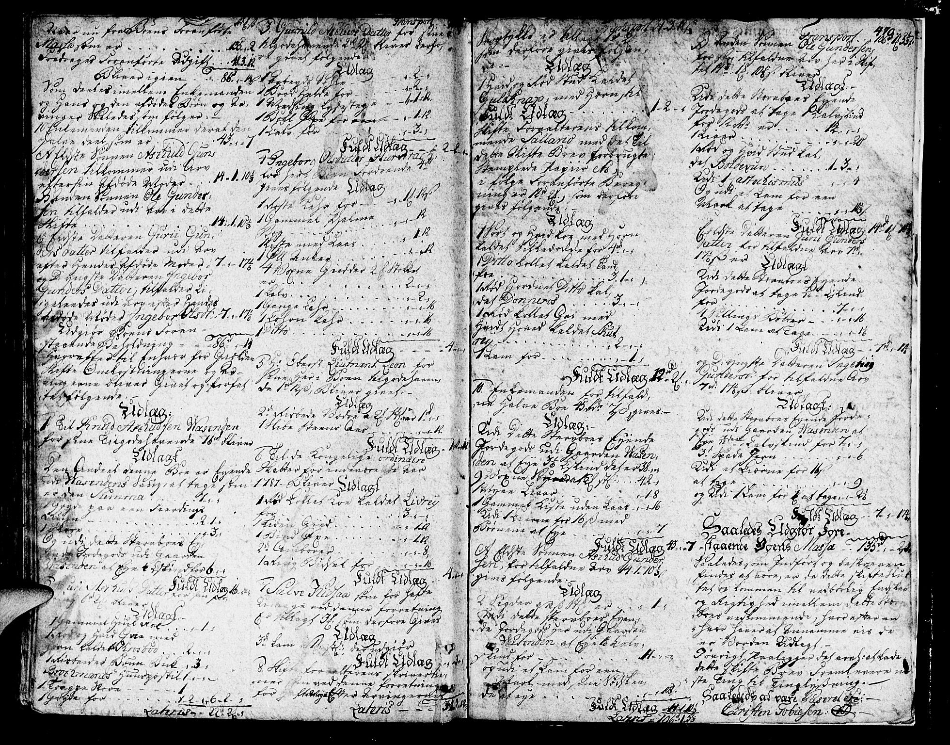 Setesdal sorenskriveri, SAK/1221-0011/H/Hc/L0009: Skifteprotokoll nr 8 med register, 1769-1781, s. 469b-470a