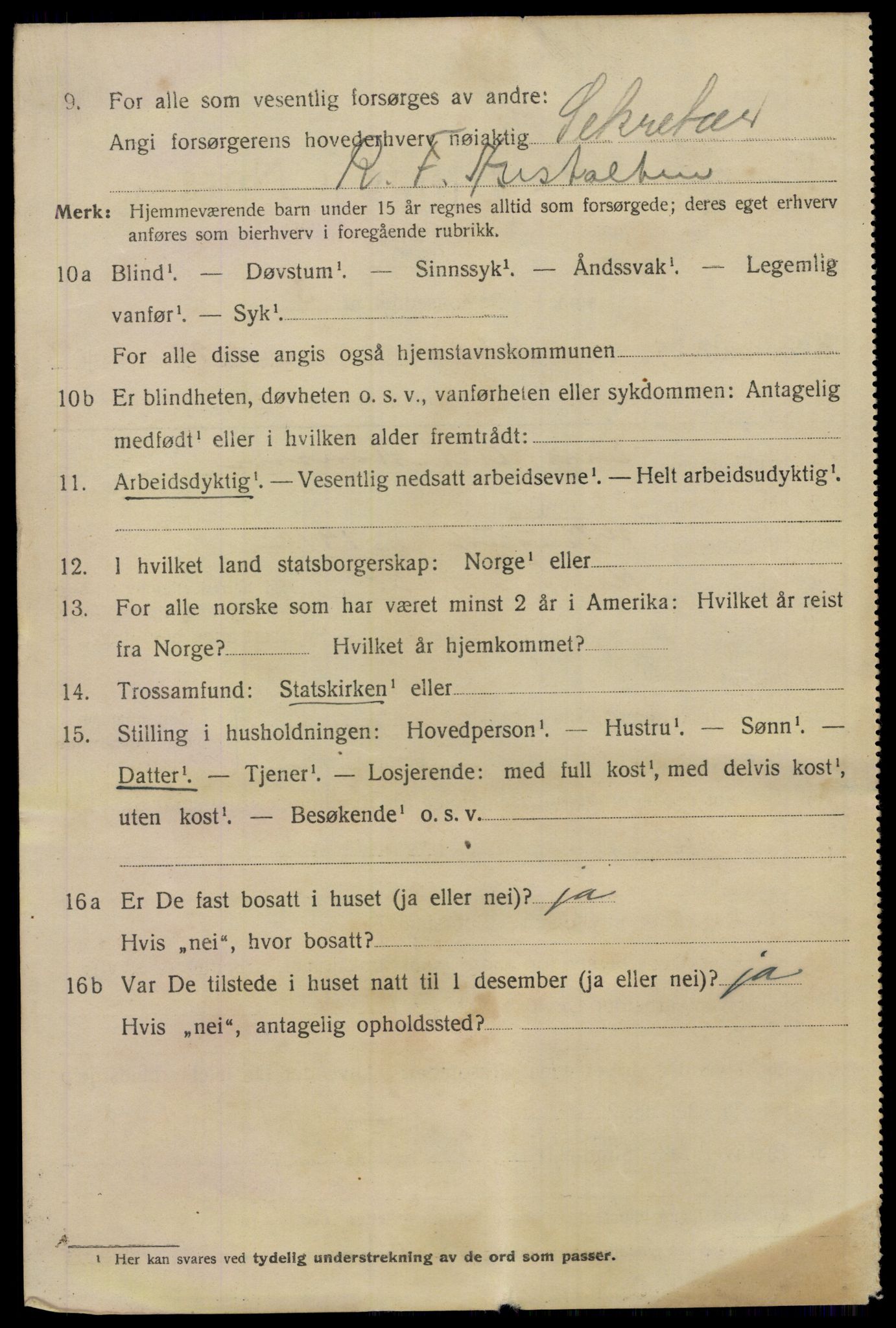 SAO, Folketelling 1920 for 0301 Kristiania kjøpstad, 1920, s. 439240