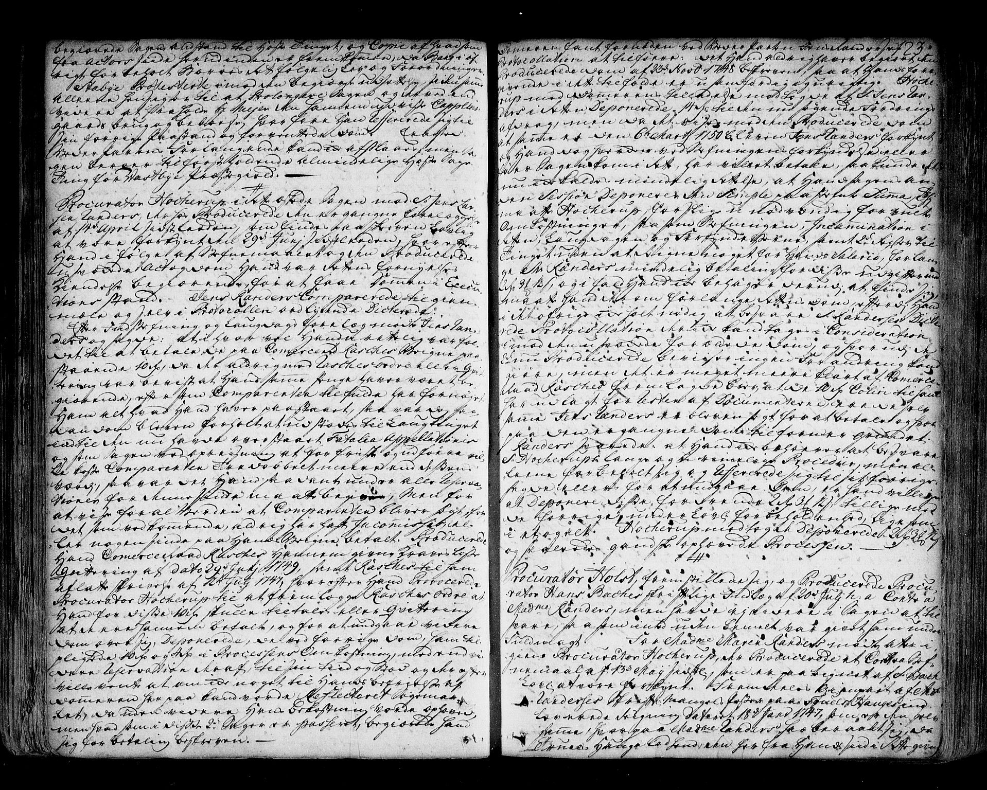 Follo sorenskriveri, SAO/A-10274/F/Fb/Fba/L0039: Tingbok, 1748-1755, s. 122b-123a
