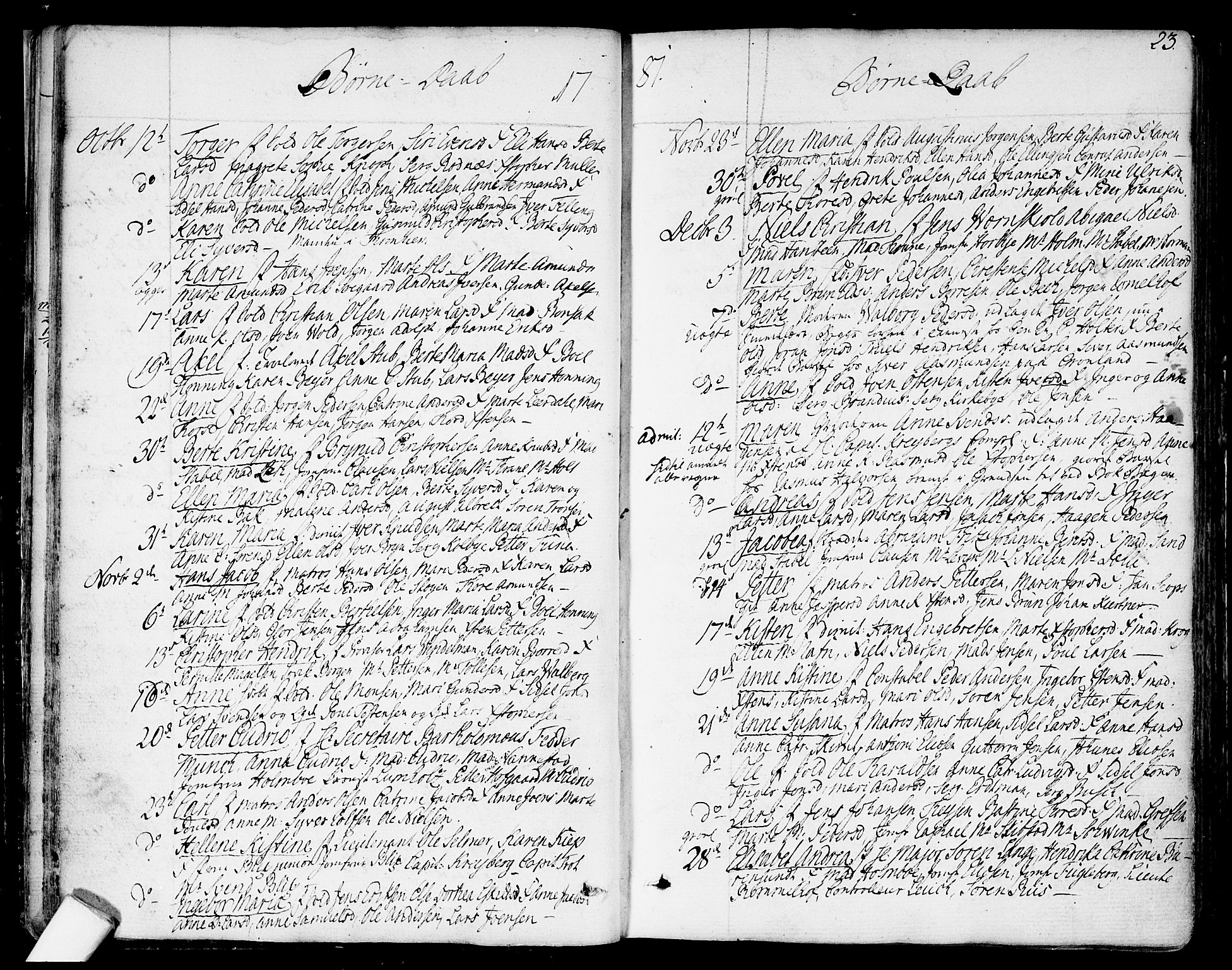 Garnisonsmenigheten Kirkebøker, AV/SAO-A-10846/F/Fa/L0003: Ministerialbok nr. 3, 1777-1809, s. 23