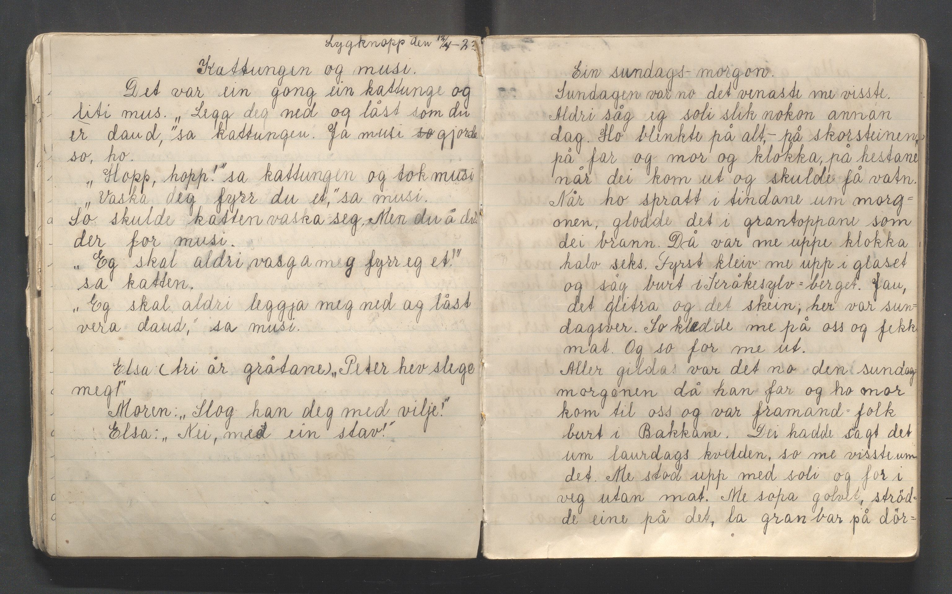 Time kommune - PA 52 Fråhaldslaget Lyngblomen - Time barnelag, IKAR/A-1182/F/L0001: Lagsblad "Lyngknuppen" , 1922-1924, s. 34