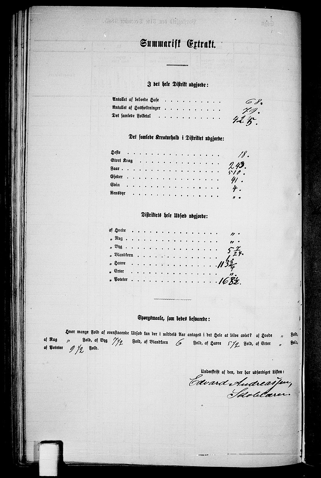 RA, Folketelling 1865 for 1042L Flekkefjord prestegjeld, Nes sokn og Hidra sokn, 1865, s. 155