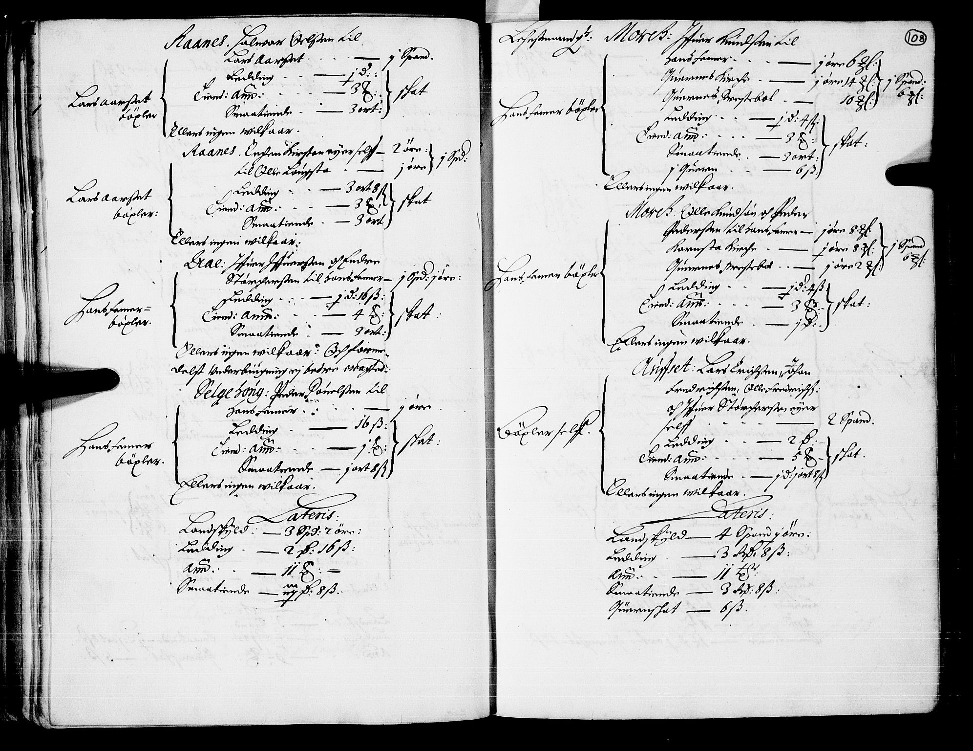 Rentekammeret inntil 1814, Realistisk ordnet avdeling, AV/RA-EA-4070/N/Nb/Nba/L0047: Nordmøre len, 1667, s. 107b-108a