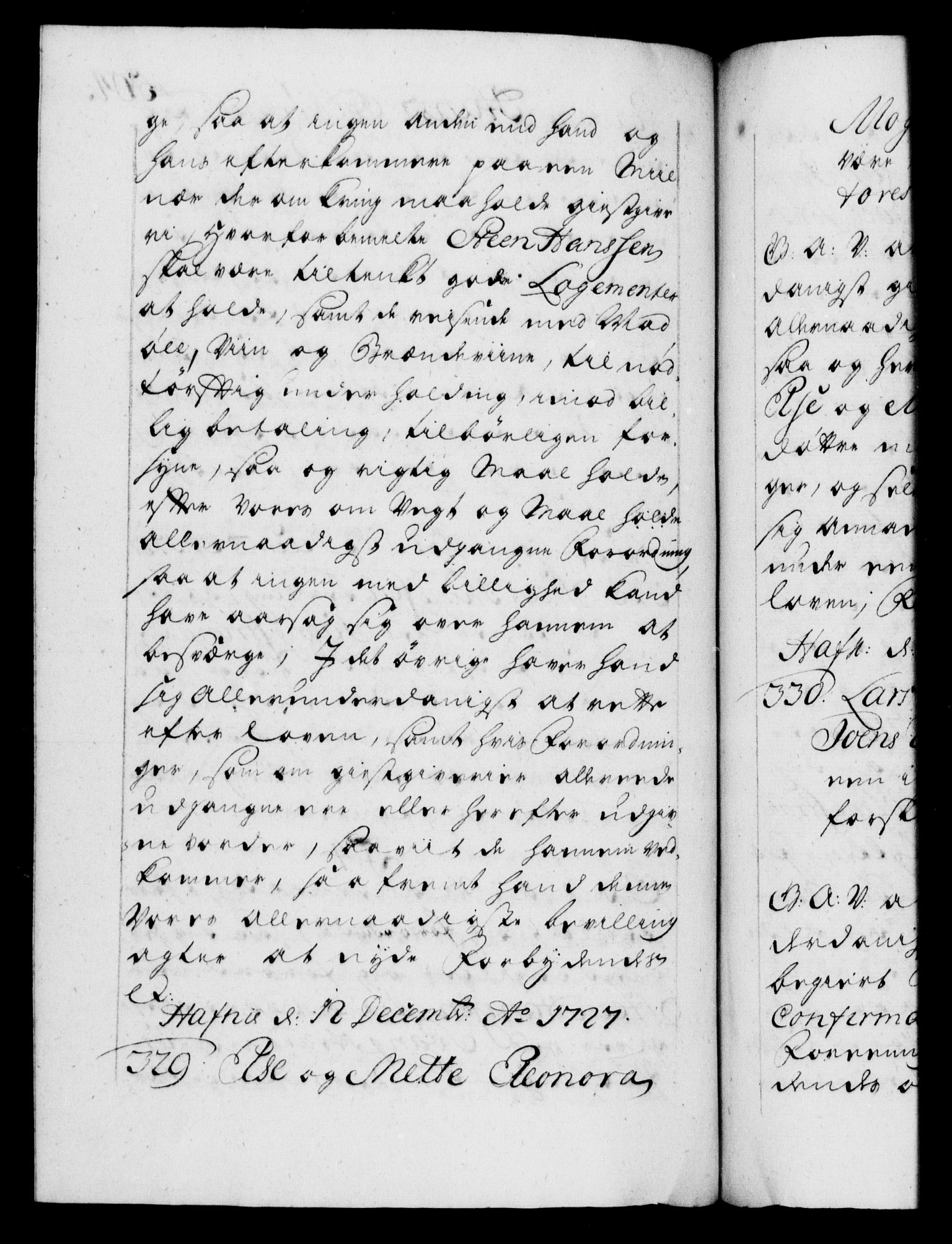 Danske Kanselli 1572-1799, AV/RA-EA-3023/F/Fc/Fca/Fcaa/L0025: Norske registre, 1726-1728, s. 504b